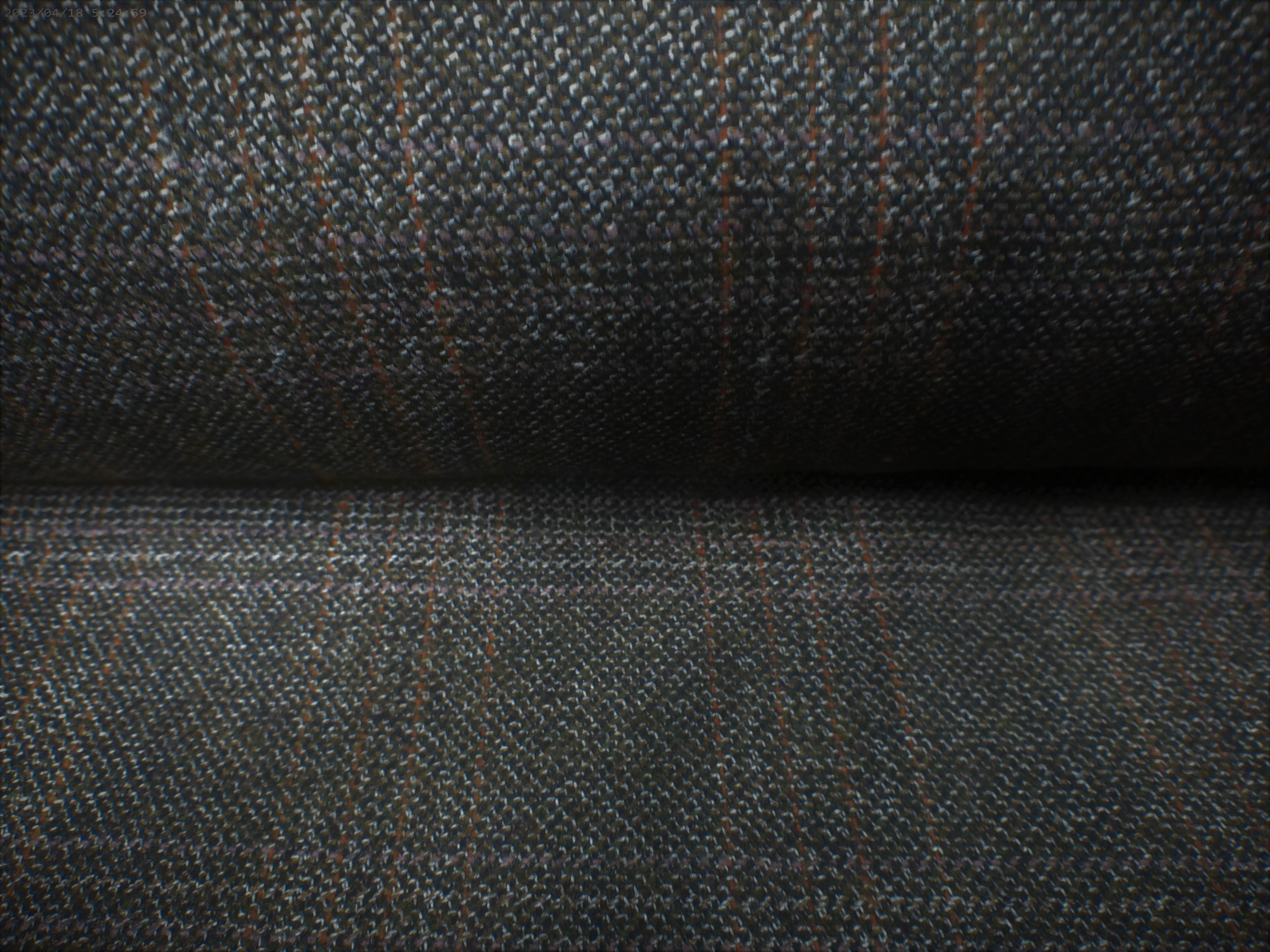 Multicolour Check Silk Linen Wool Suiting