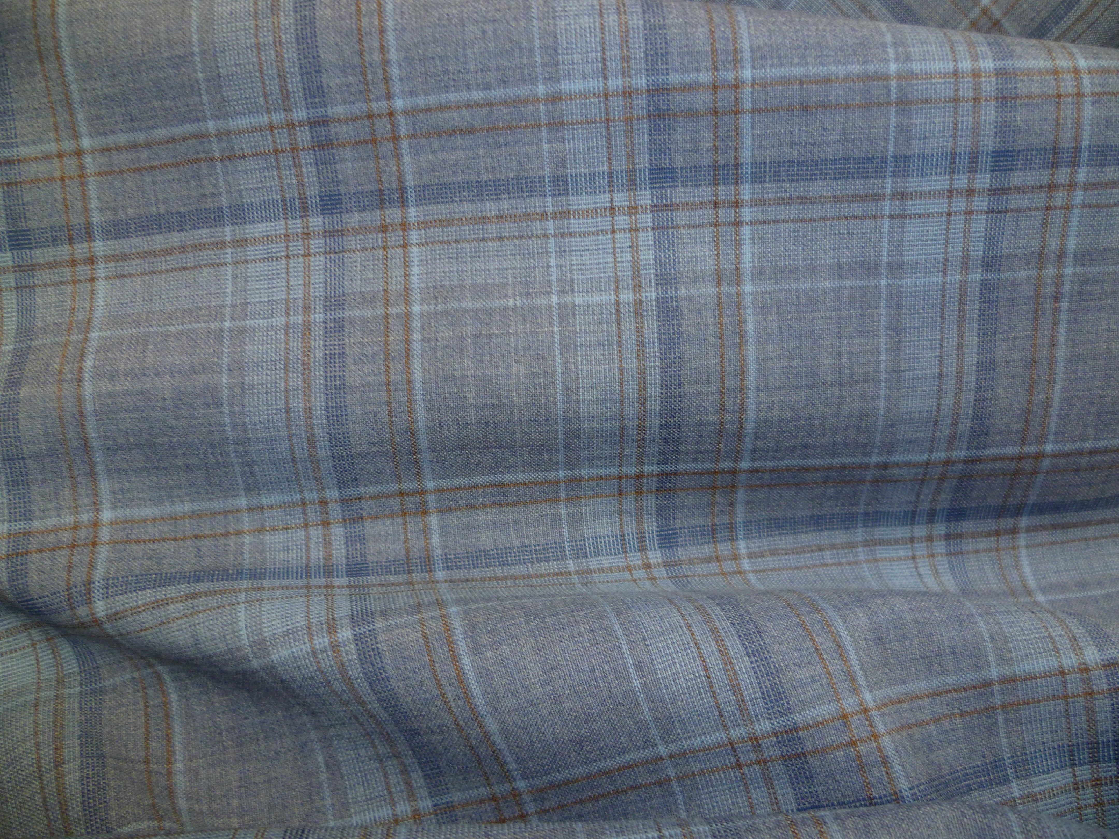 Multicolour Check Wool Blazer Suiting