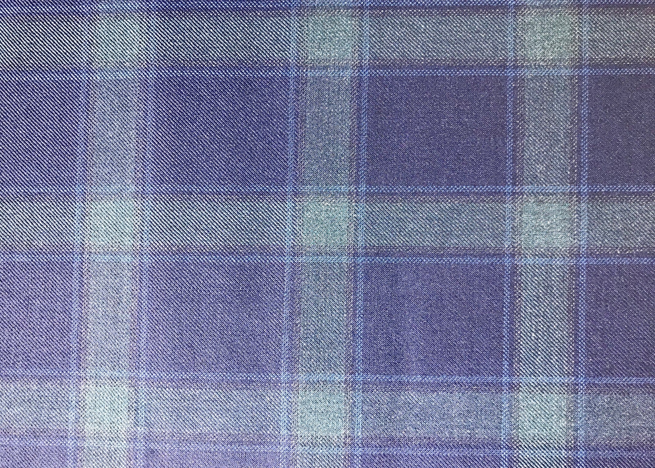 Multicolour Check Wool Blazer Suiting