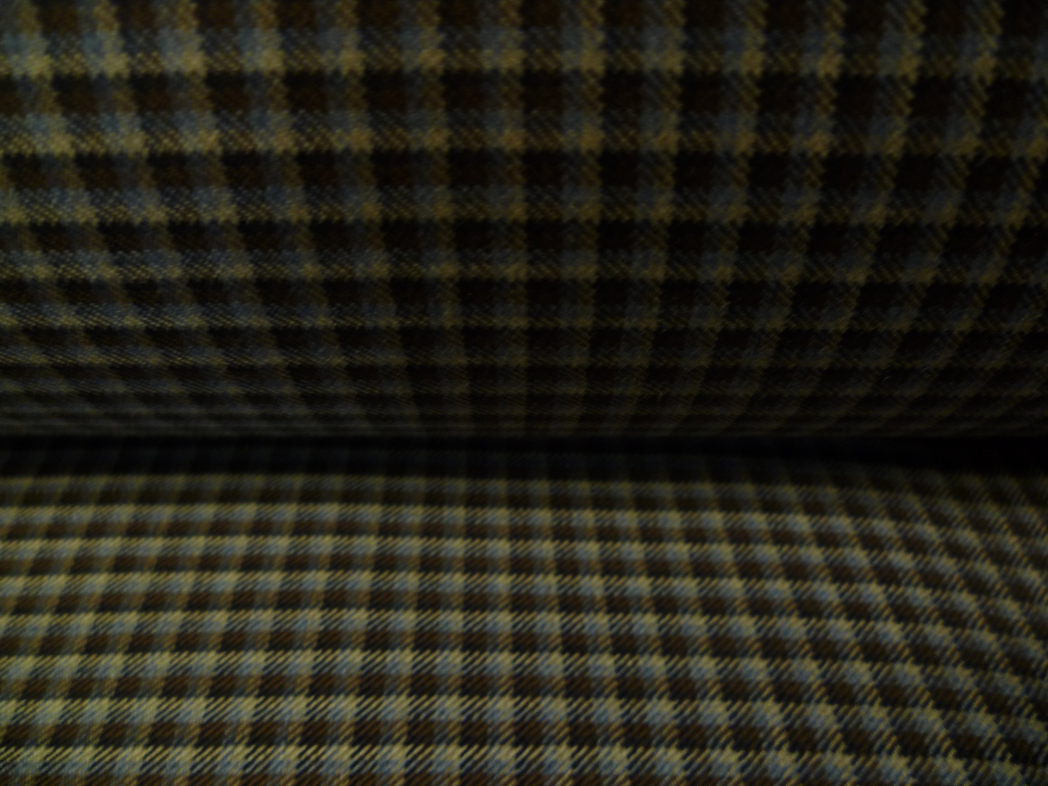 Multicolour Check Wool Cashmere Blazer Suiting