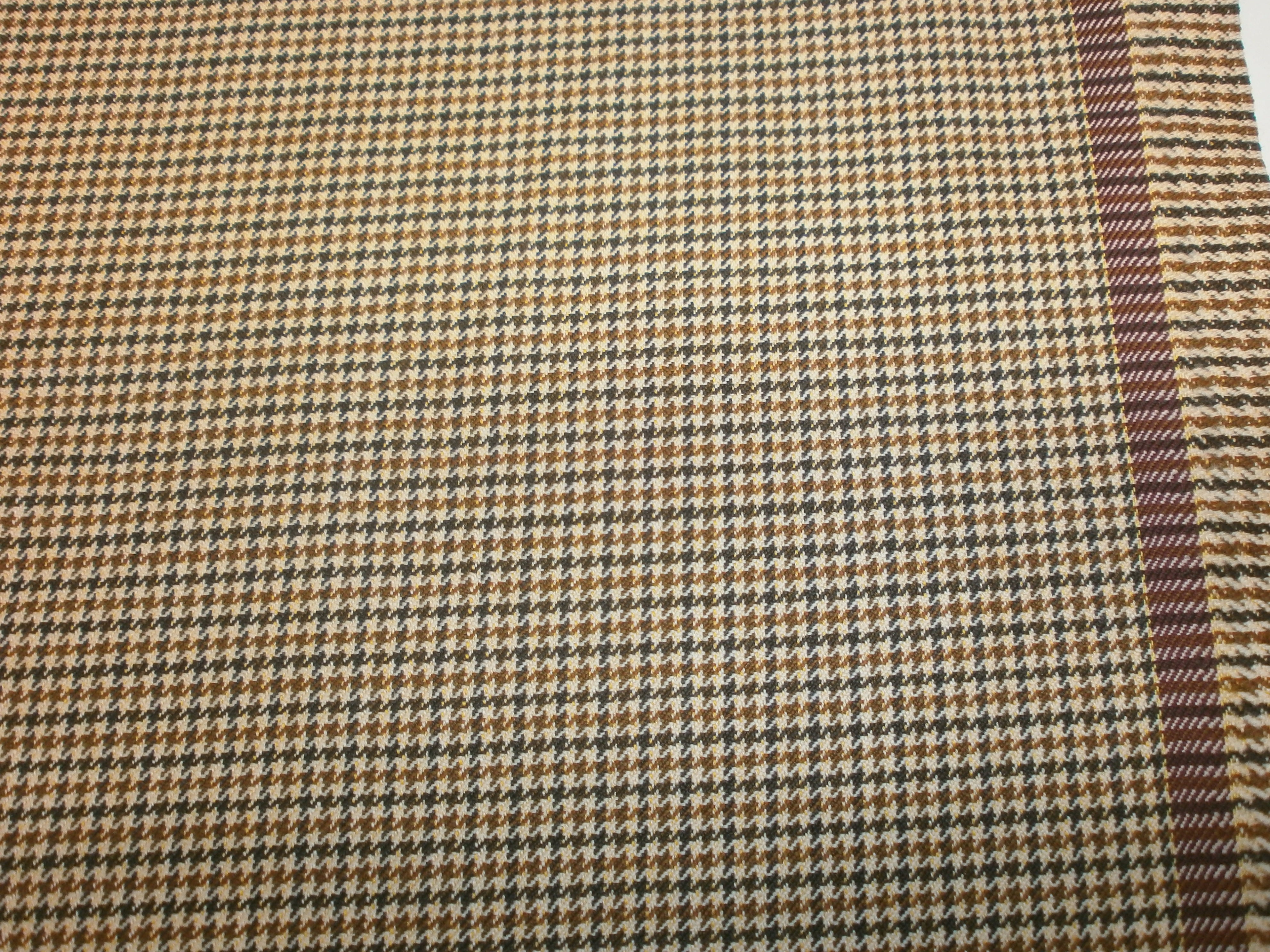 Multicolour Houndstooth Silk Wool Blazer Suiting
