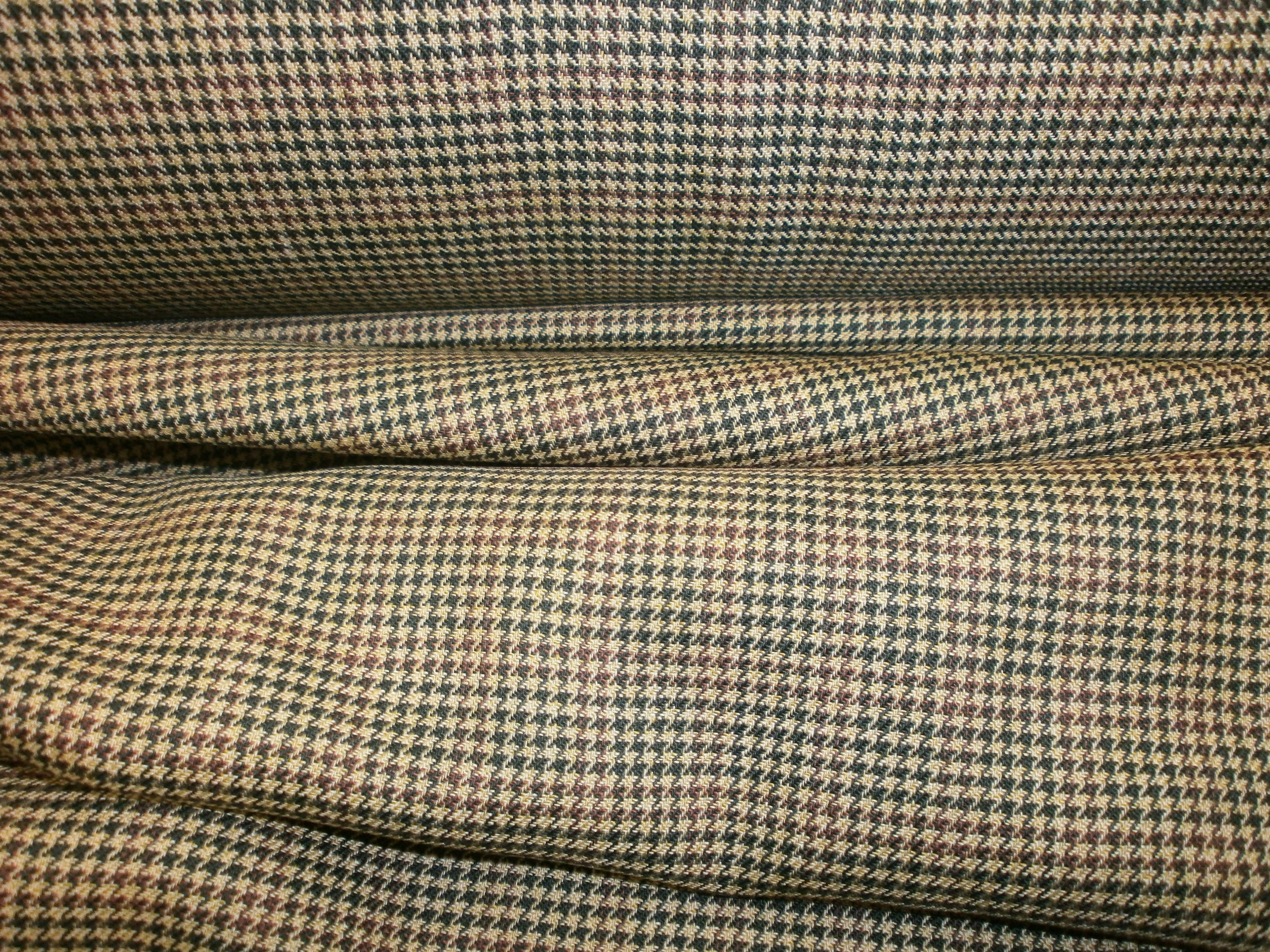 Multicolour Houndstooth Worsted Wool Blazer Suiting