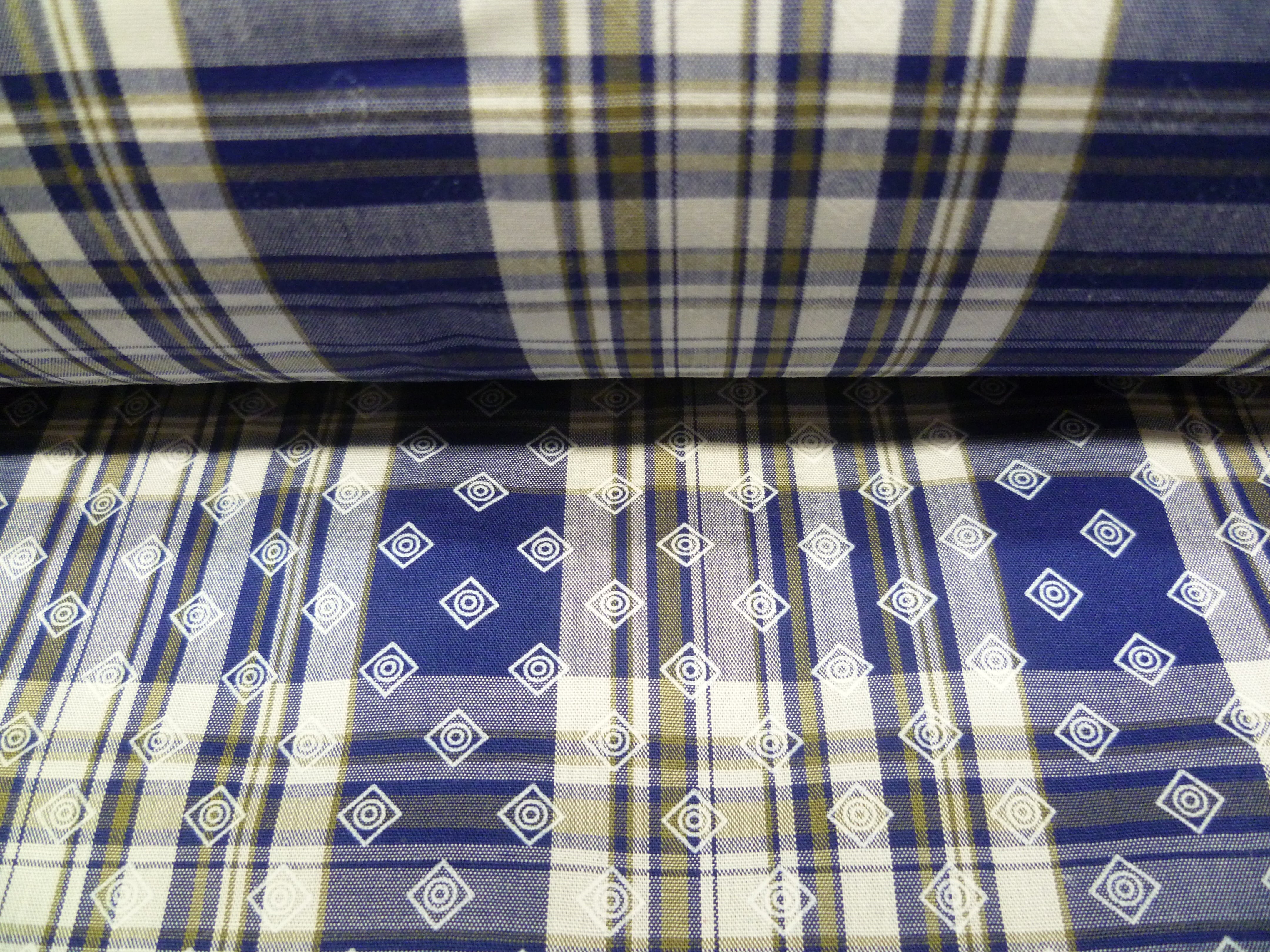 Multicolour Plaid Cotton Dresses Shirting