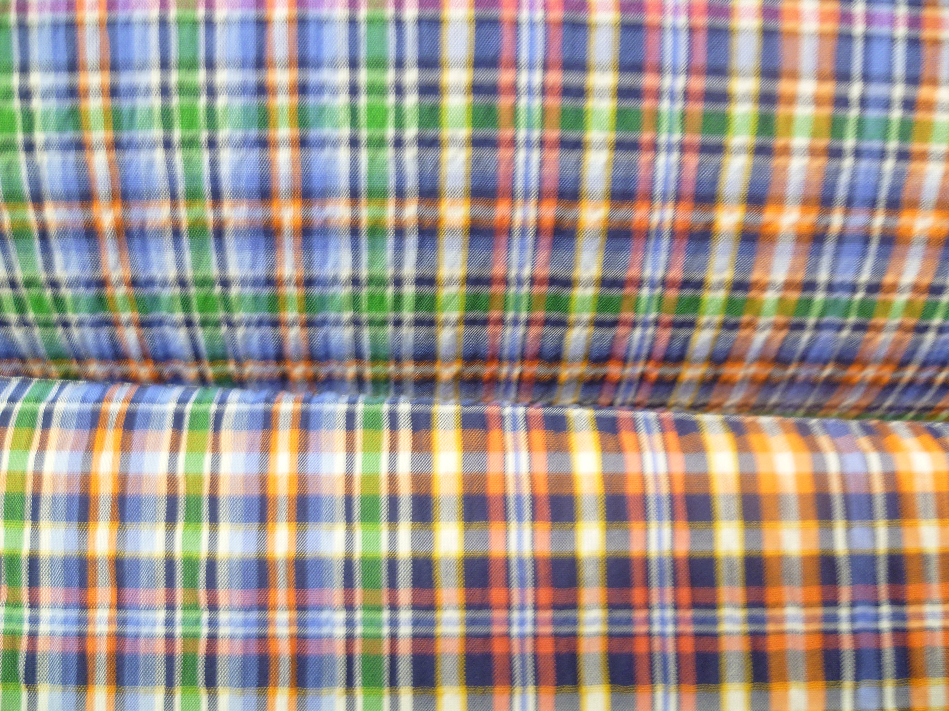 Multicolour Plaid Cotton Shirting