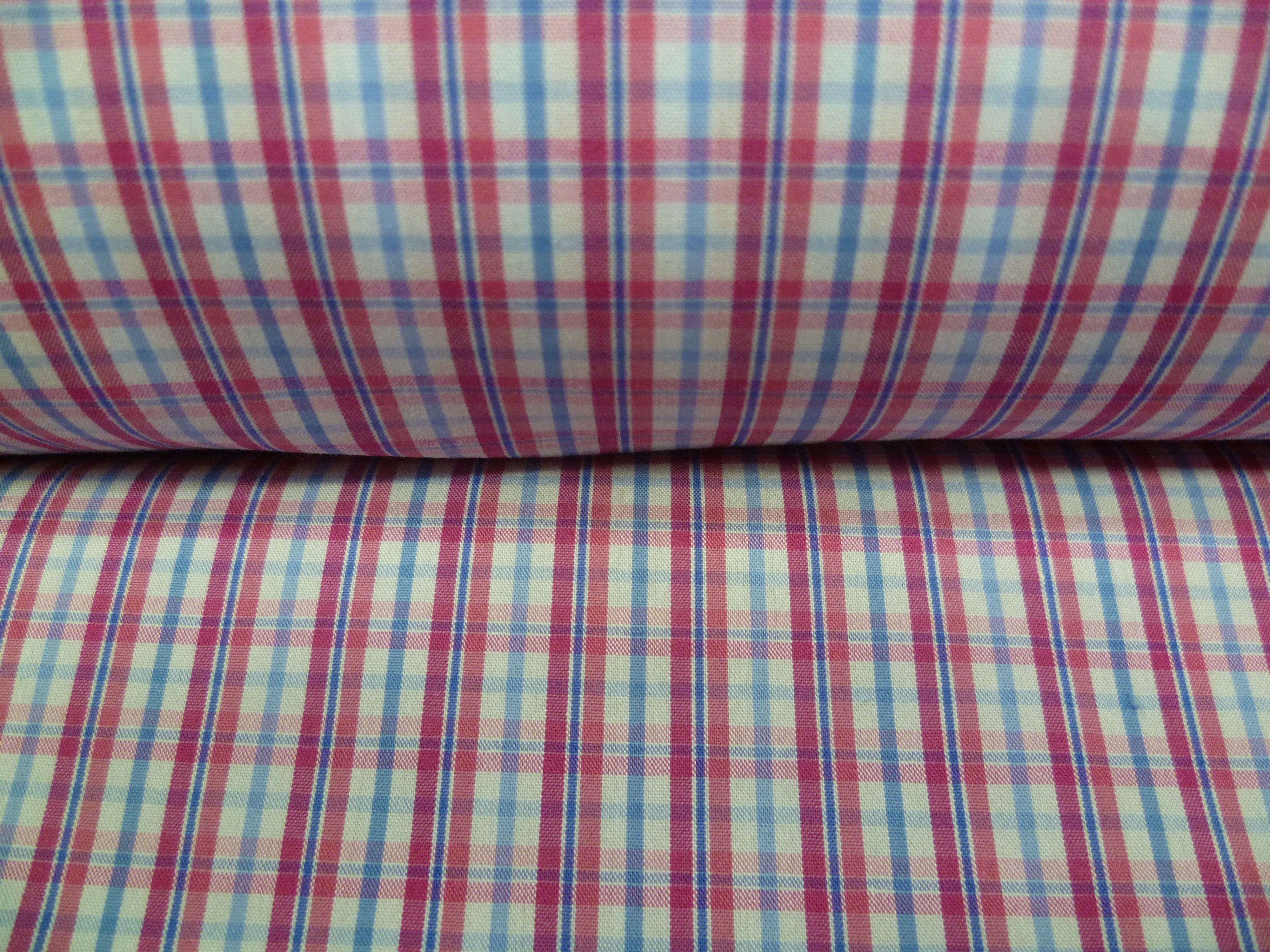 Multicolour Plaid Cotton Shirting