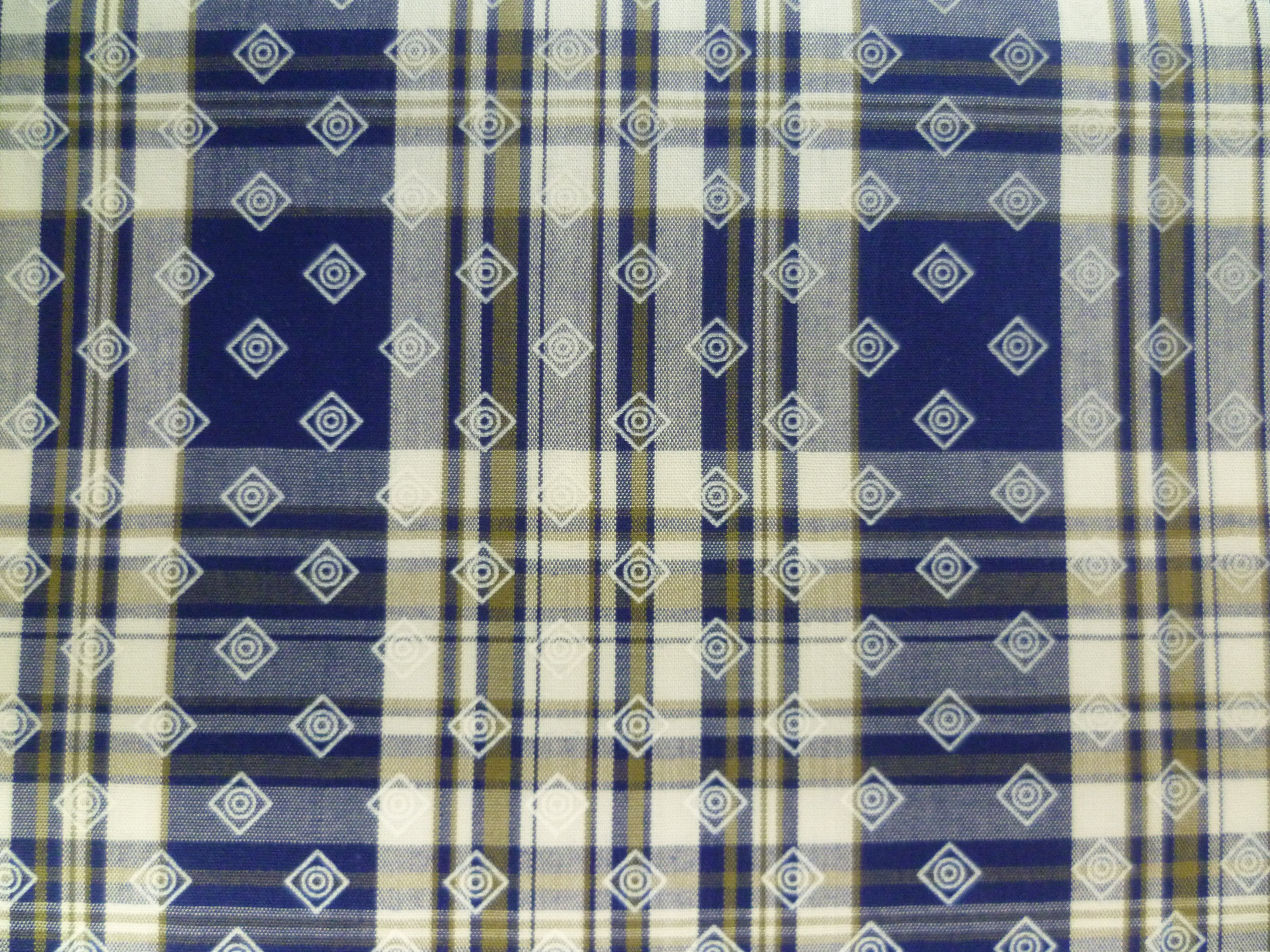 Multicolour Plaid Egyptian Cotton Shirting