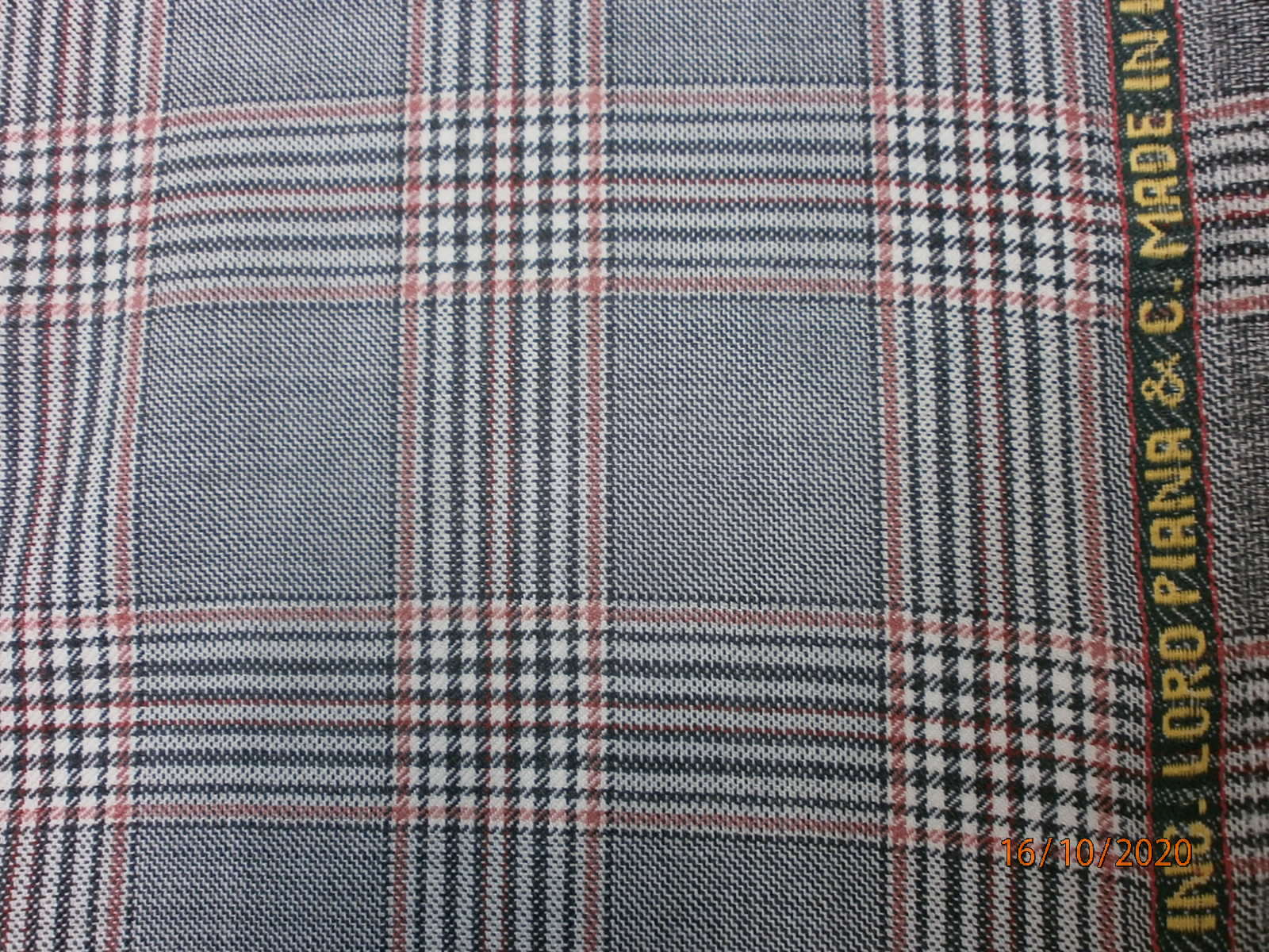 Multicolour Plaid Wool Blazer Suiting