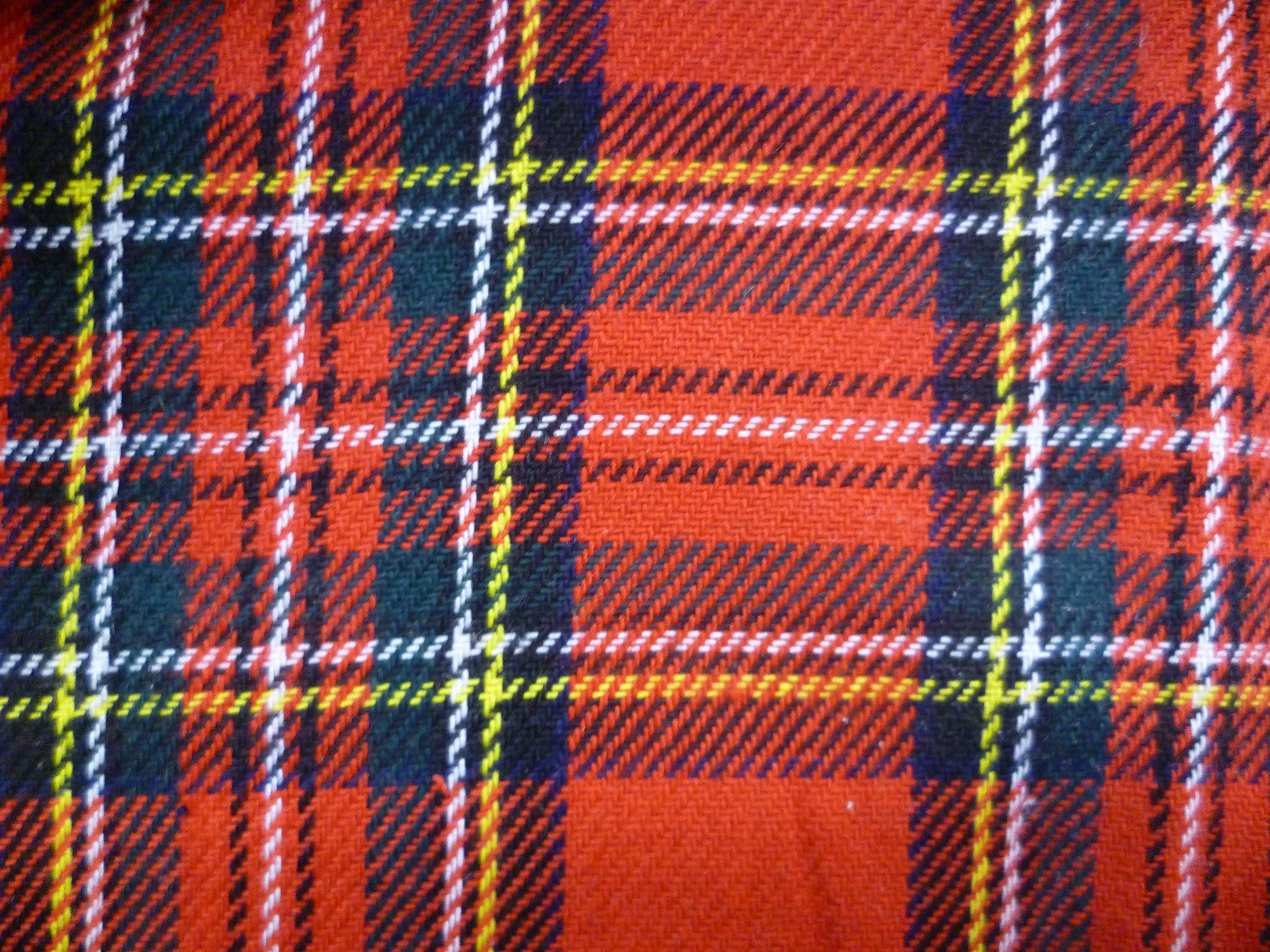 Multicolour Plaid Wool Blazer Suiting
