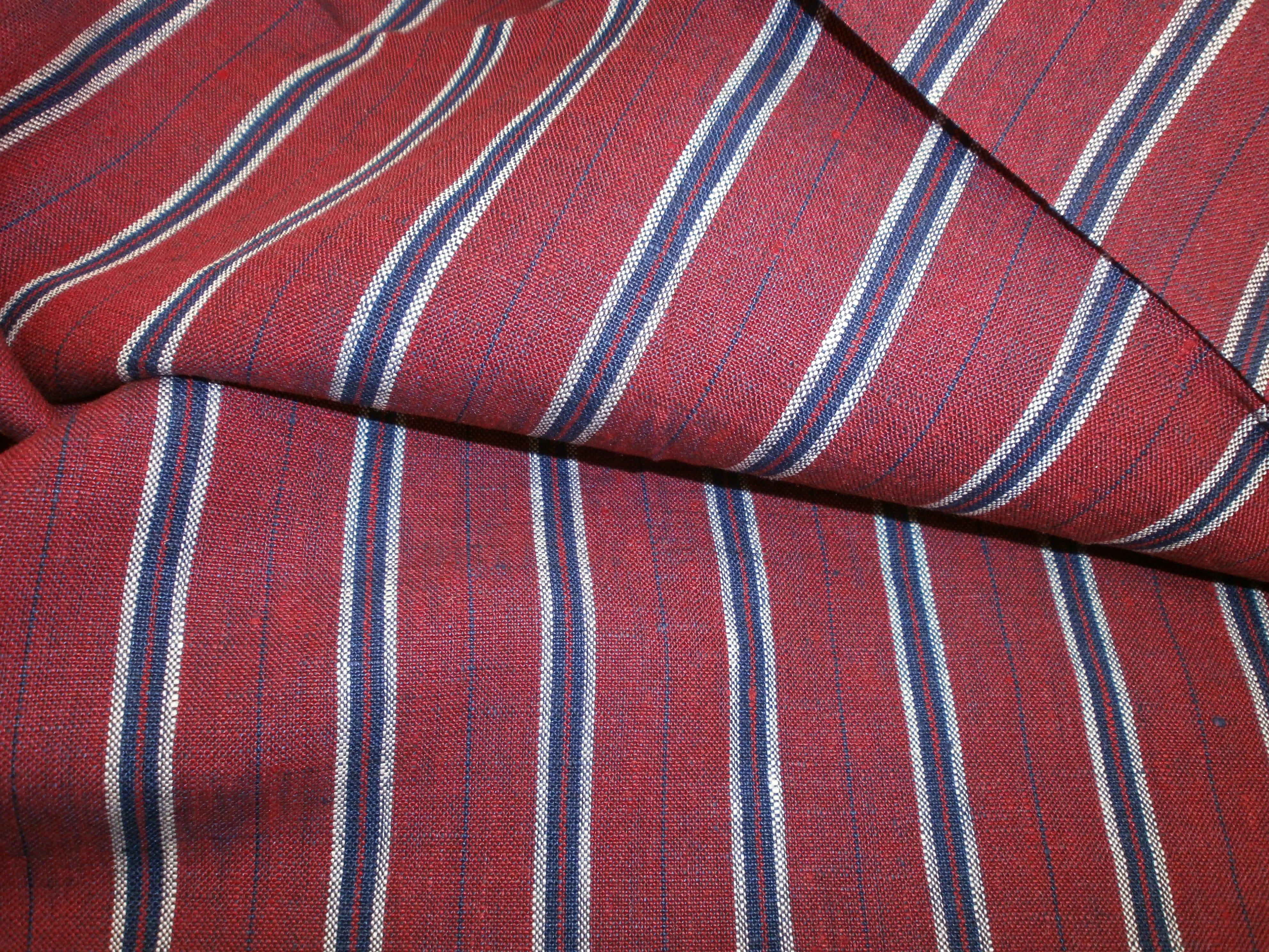 Multicolour Stripe Linen Blazer Suiting
