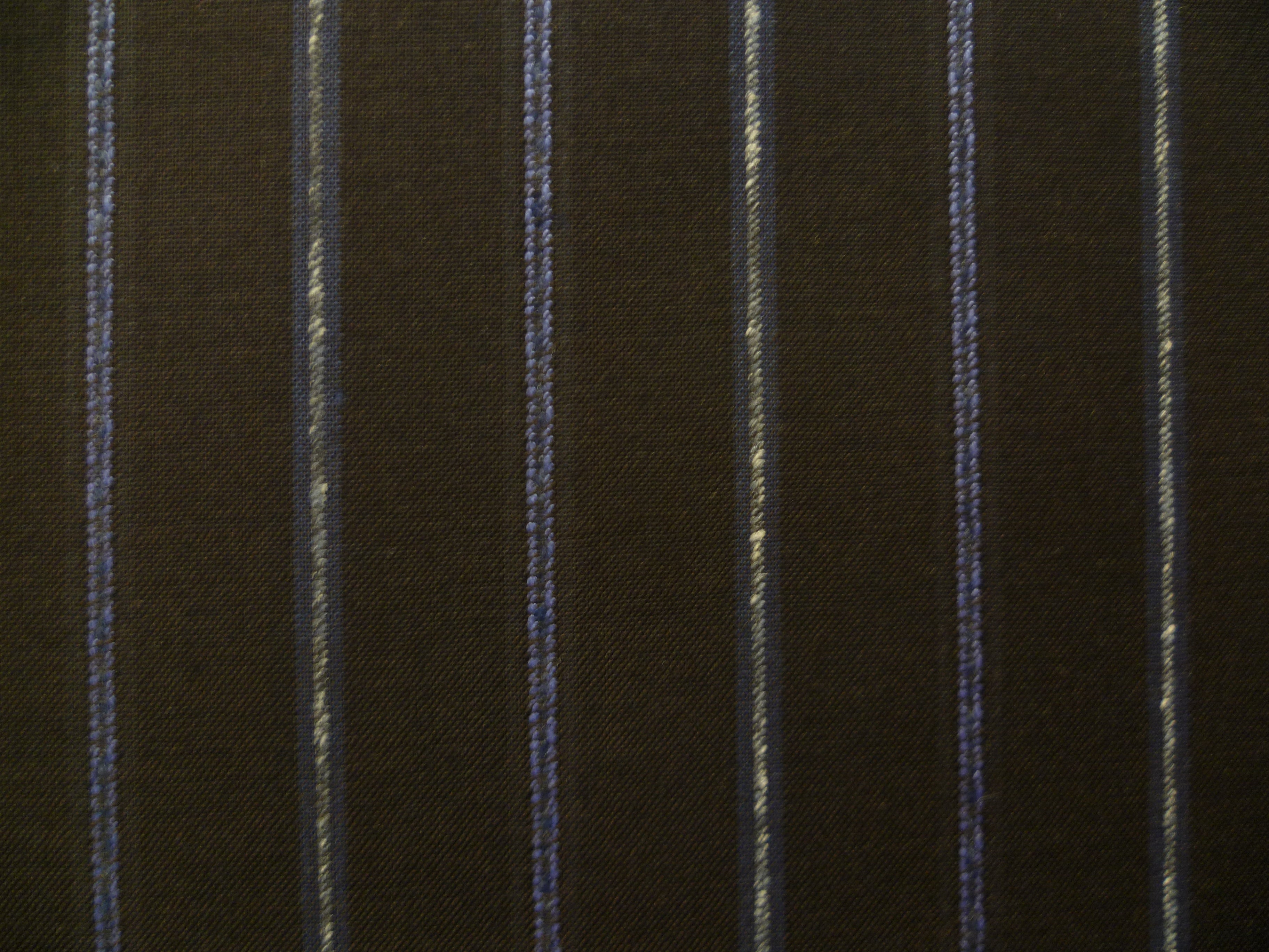 Multicolour Stripe Worsted Wool Suiting