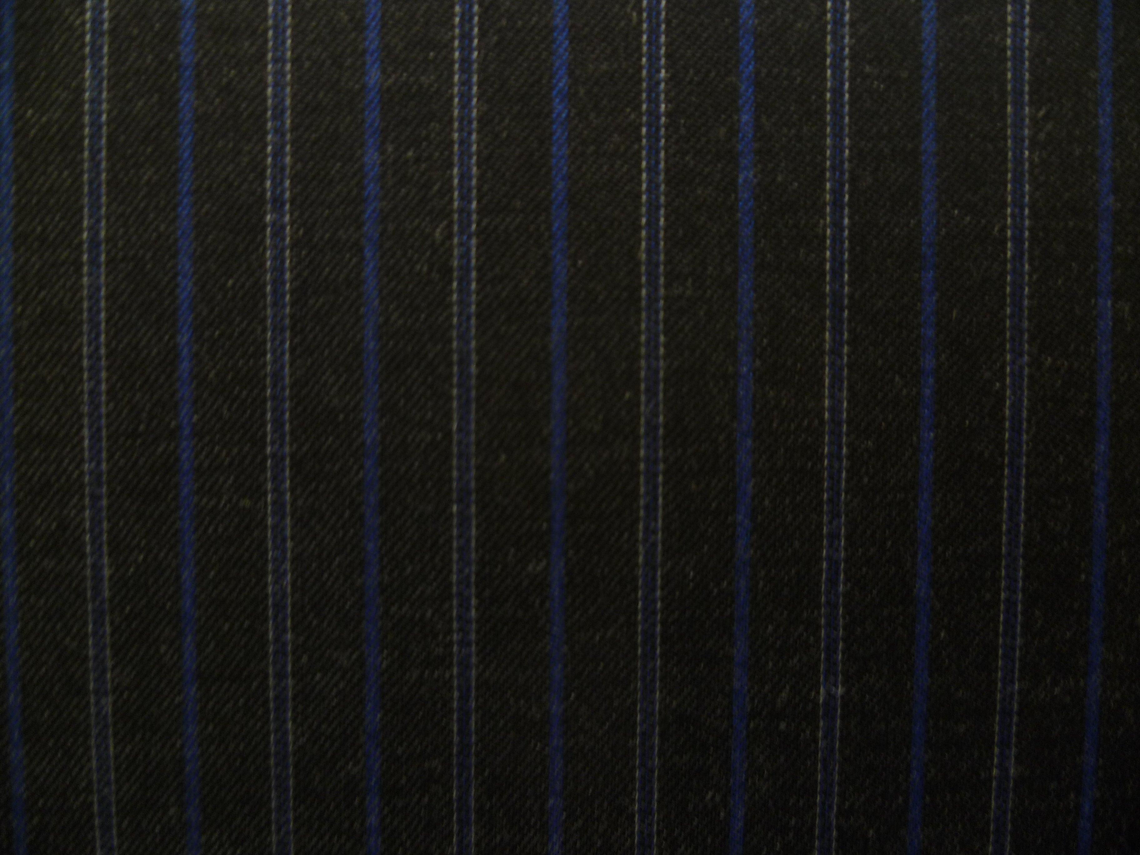 Multicolour Stripe Worsted Wool Suiting