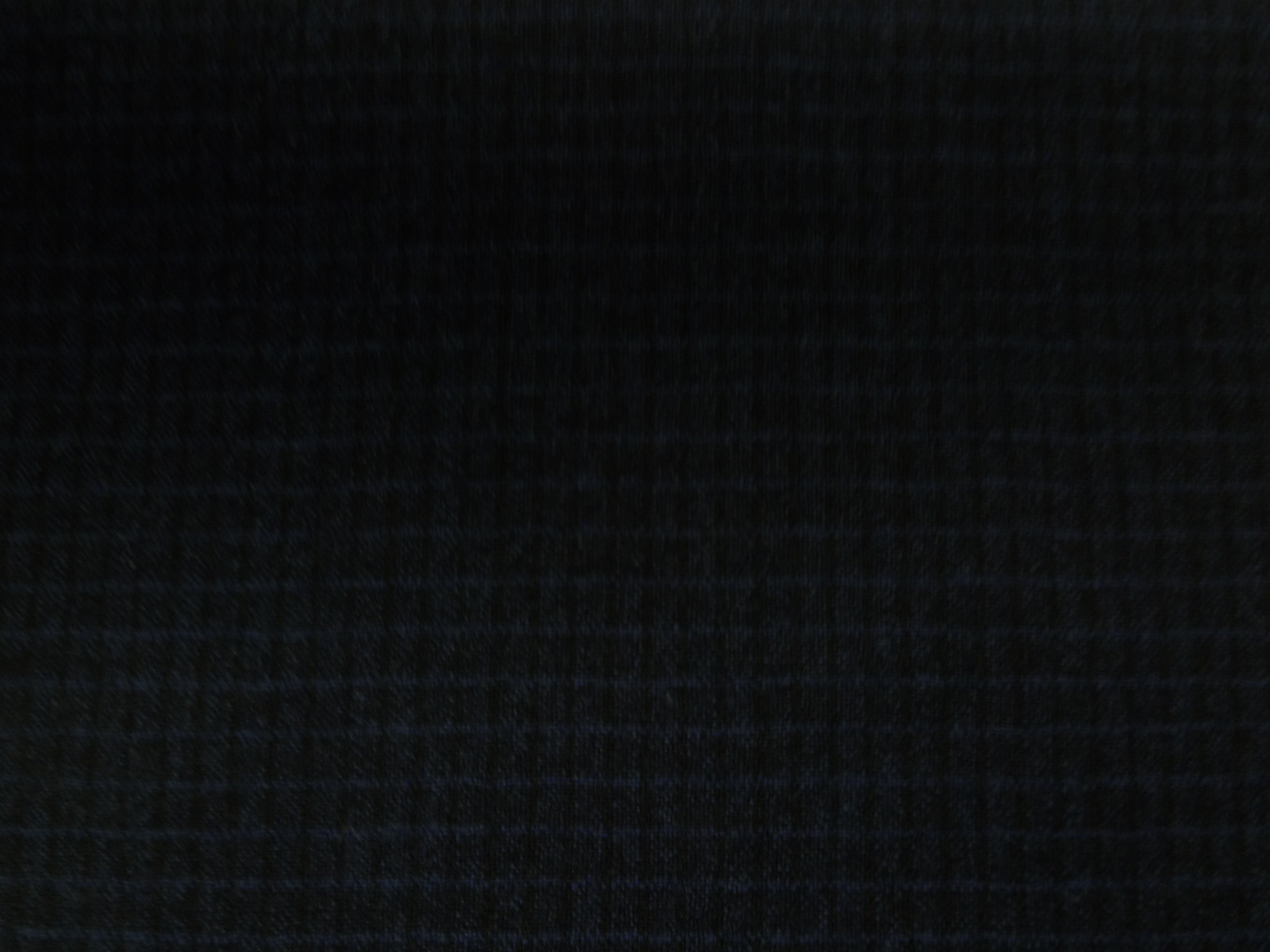 Navy Black Check Worsted Wool Blazer Suiting