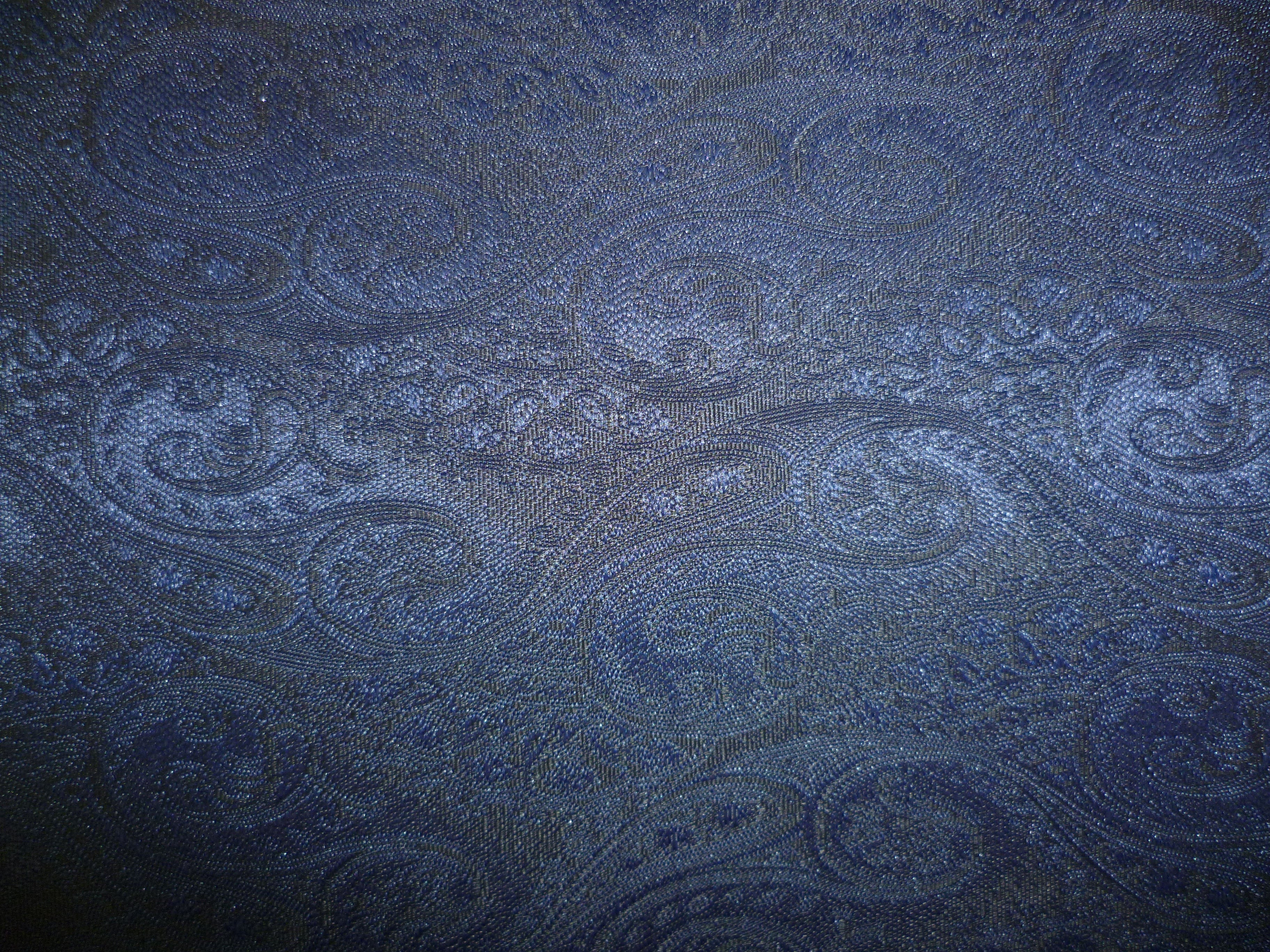 Navy Black Paisley Silk Formalwear Accessories