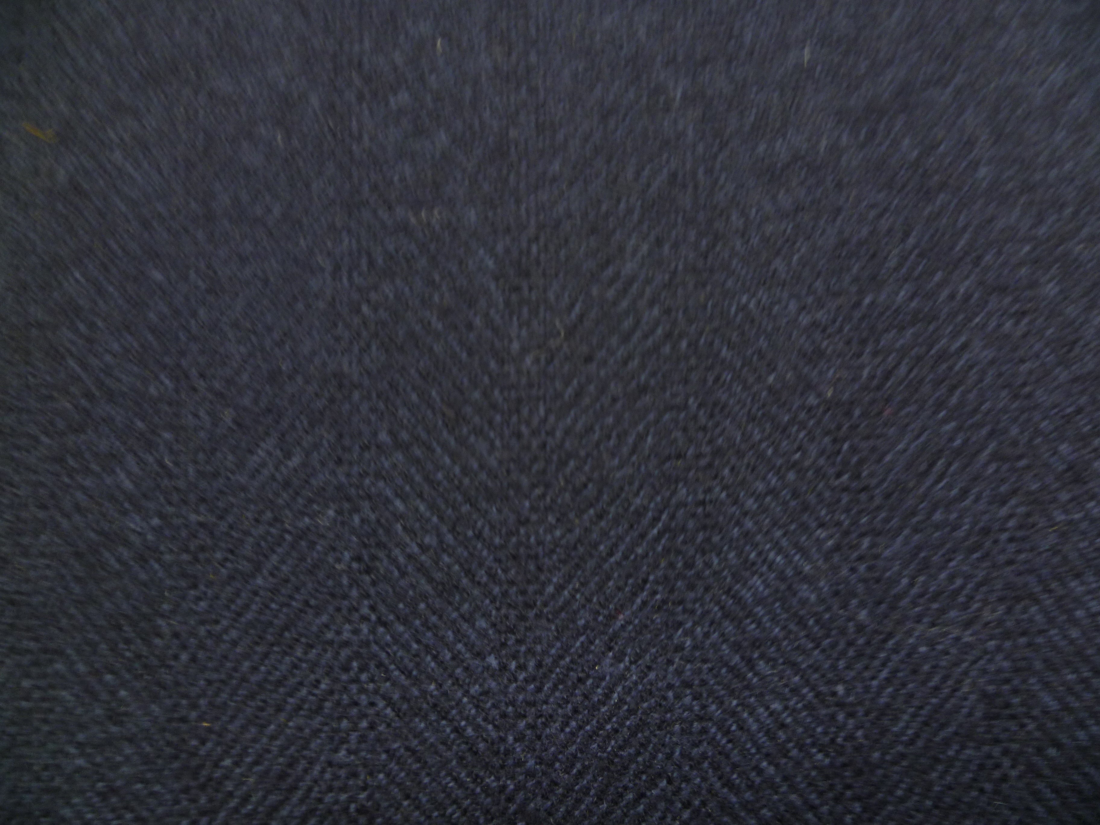Navy Herringbone Cashmere Blazer Coating