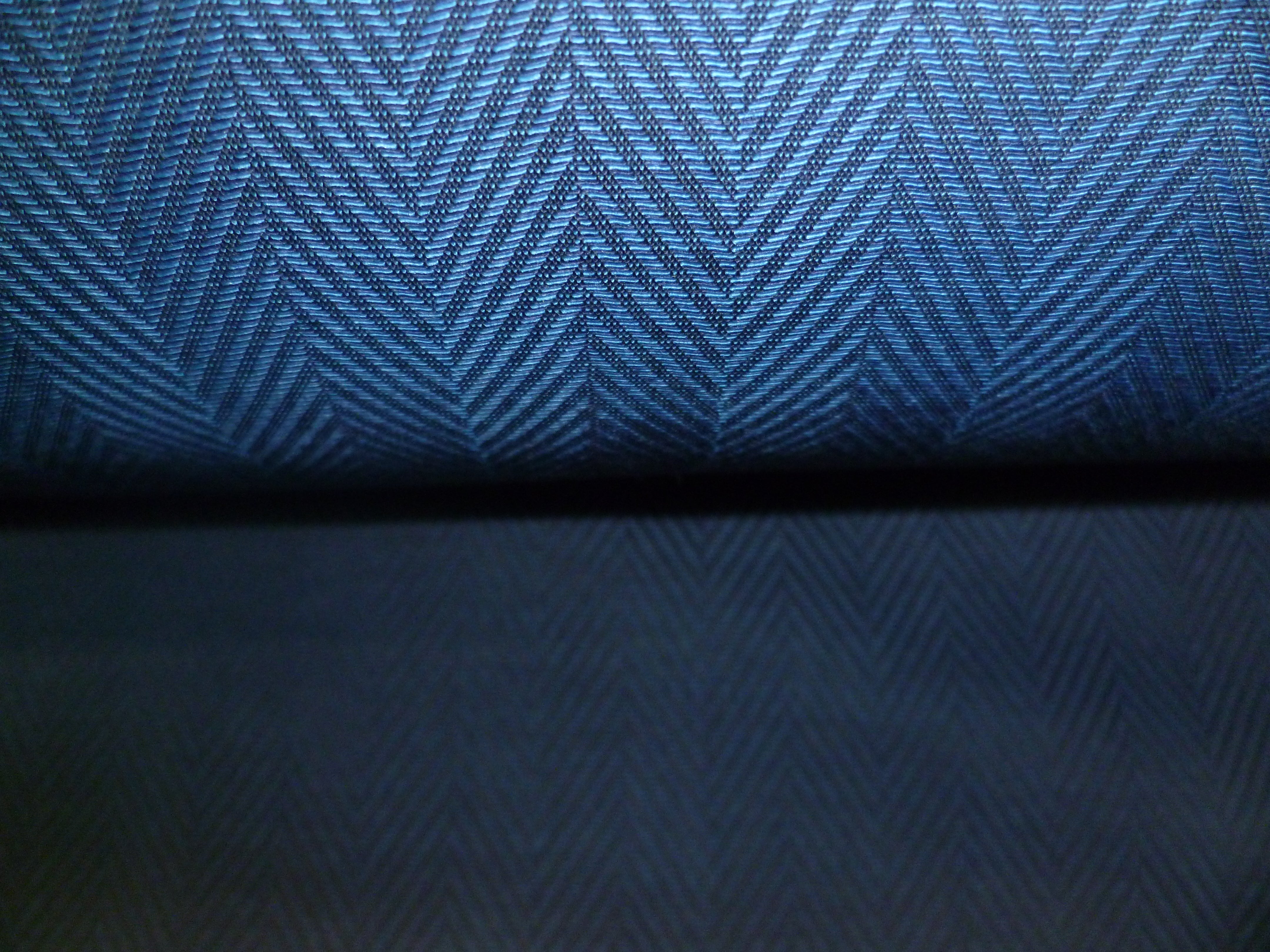 Navy Herringbone Egyptian Cotton Shirting