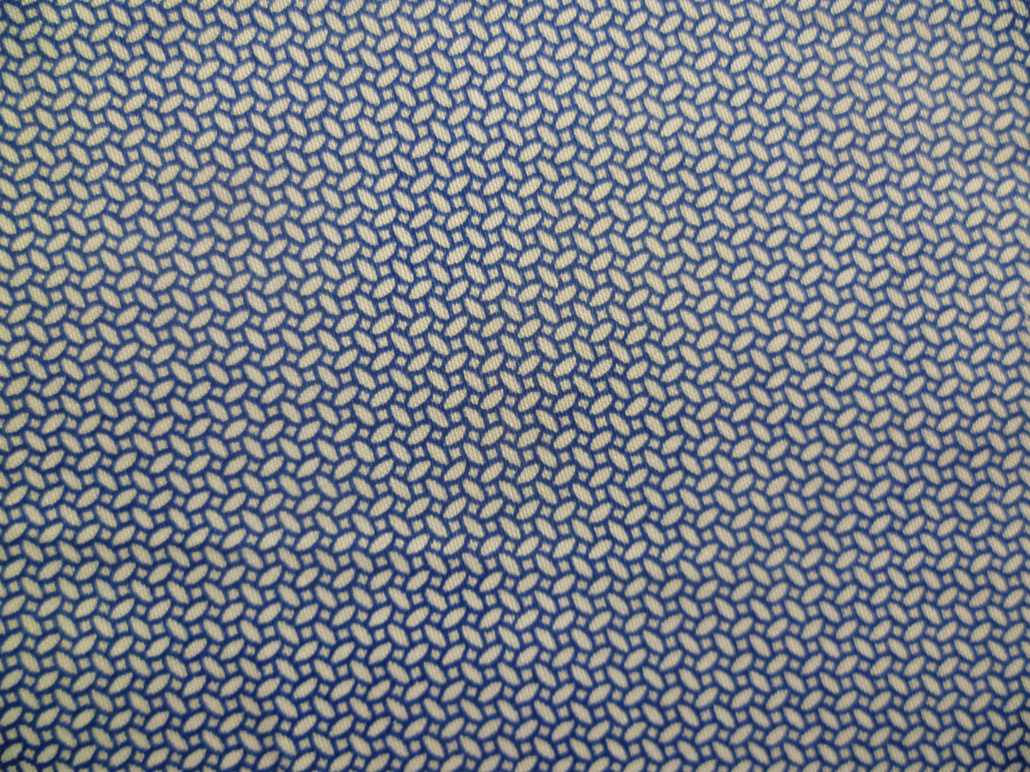 Navy White Birdseye Cotton Shirting