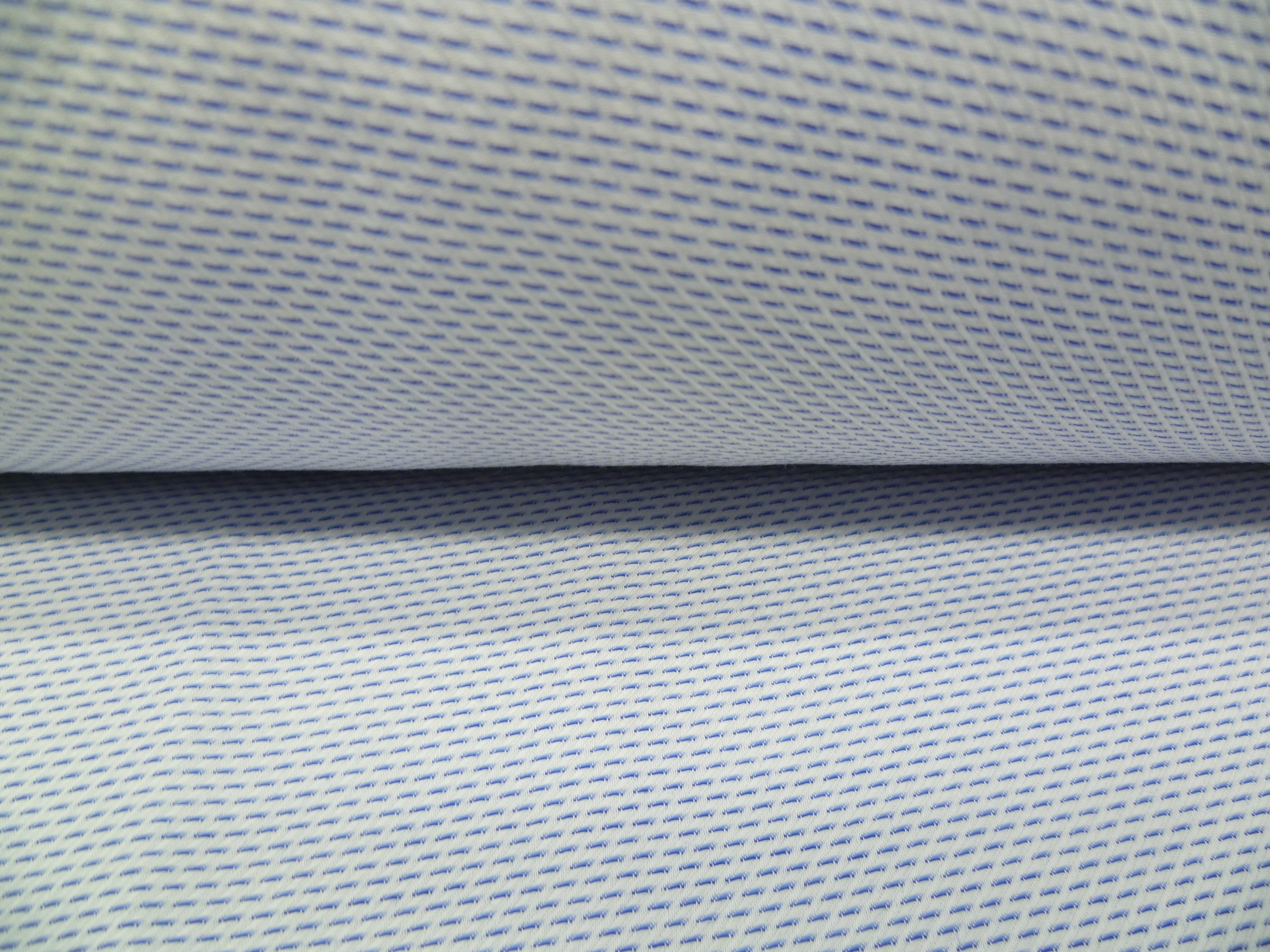 Navy White Pin Dot Cotton Dresses Shirting