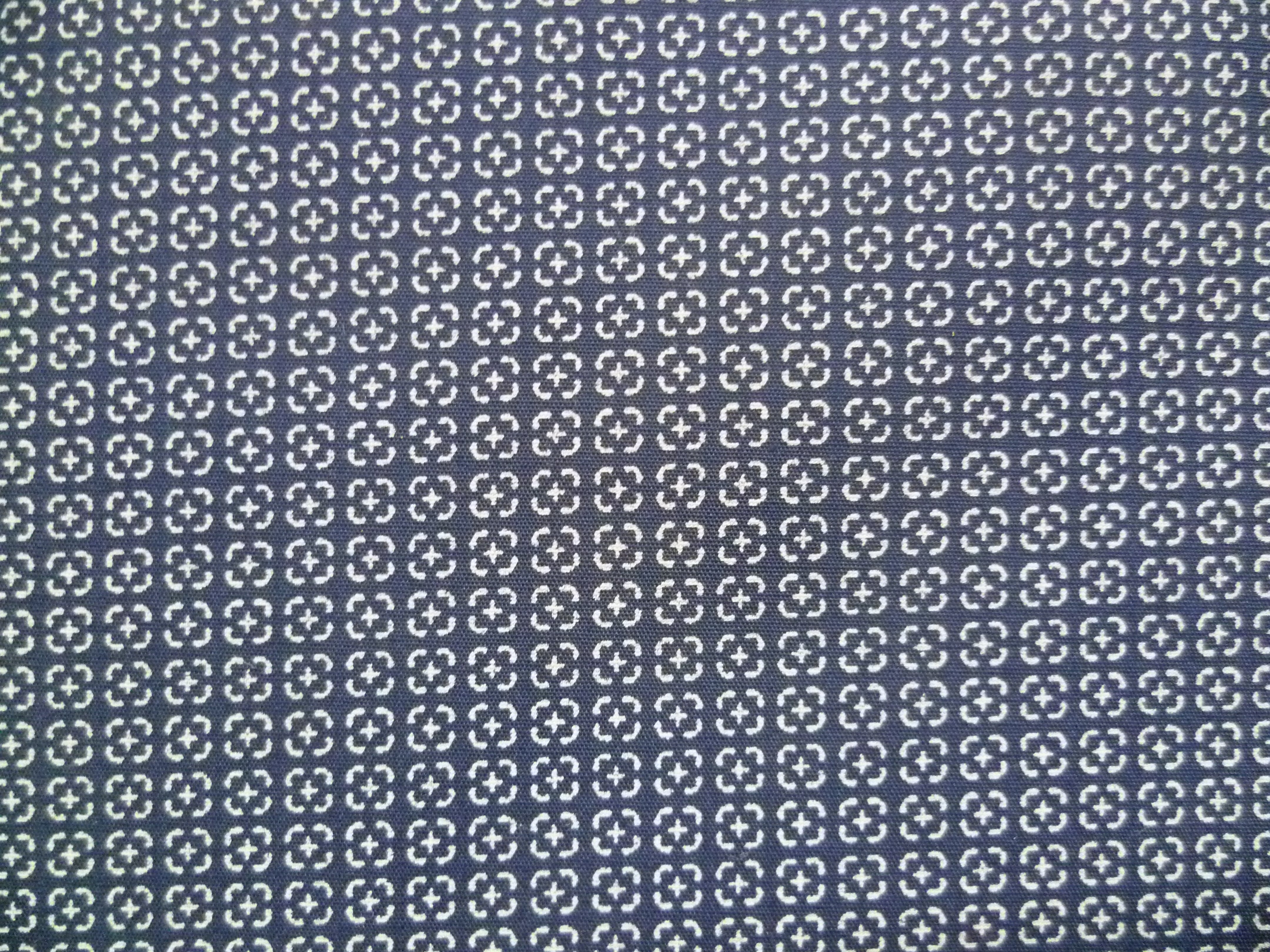 Navy White Pin Dot Cotton Shirting