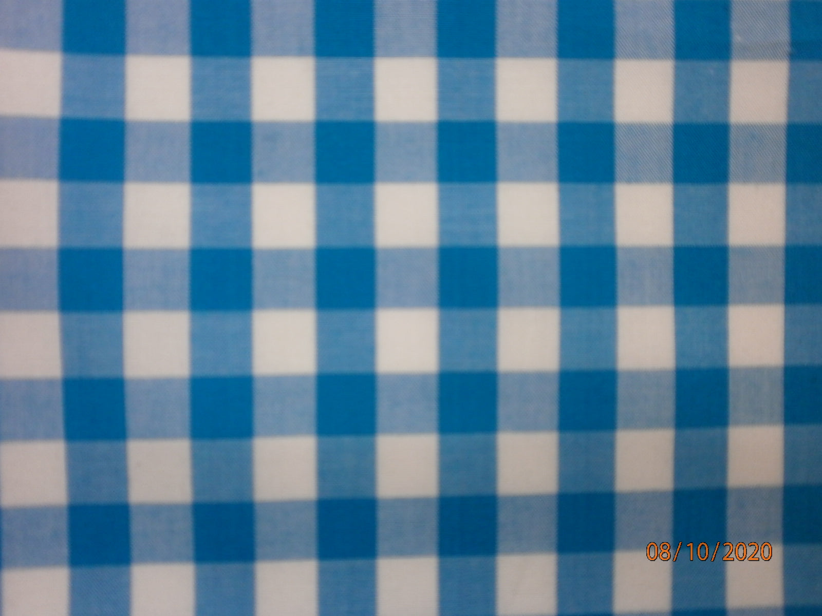 Ocean Blue White Check Egyptian Cotton Dresses Shirting