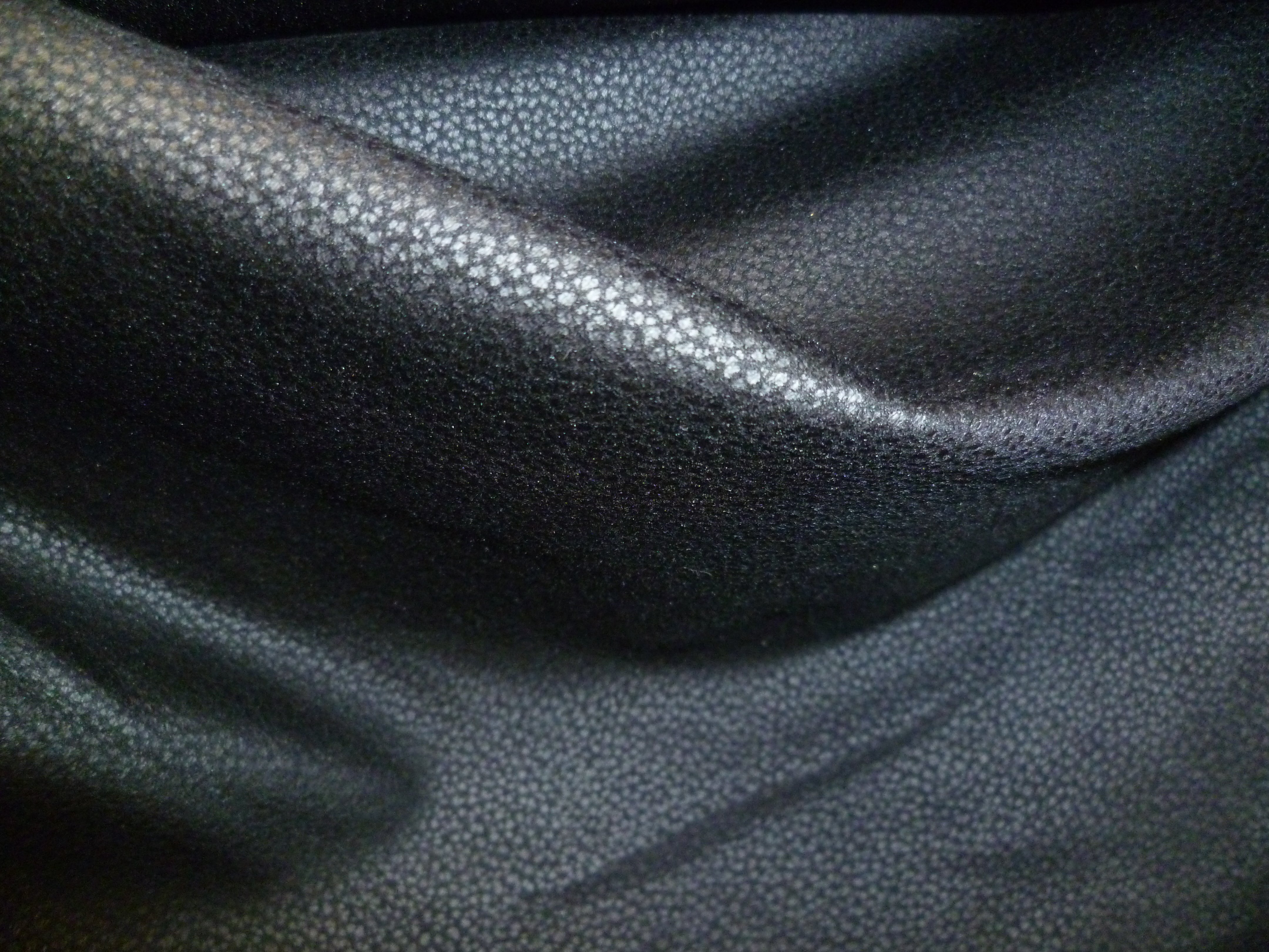 Onyx Black Plain Microfiber Cotton Blazer