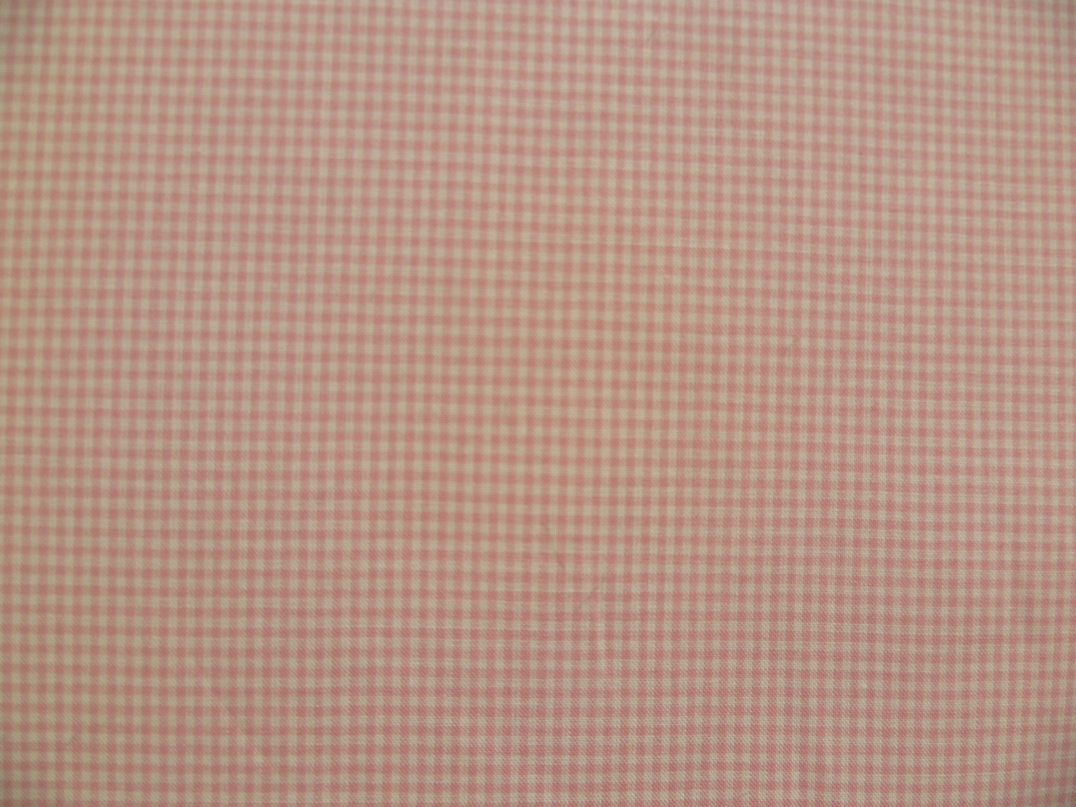 Pink White Check Cotton Dresses Shirting