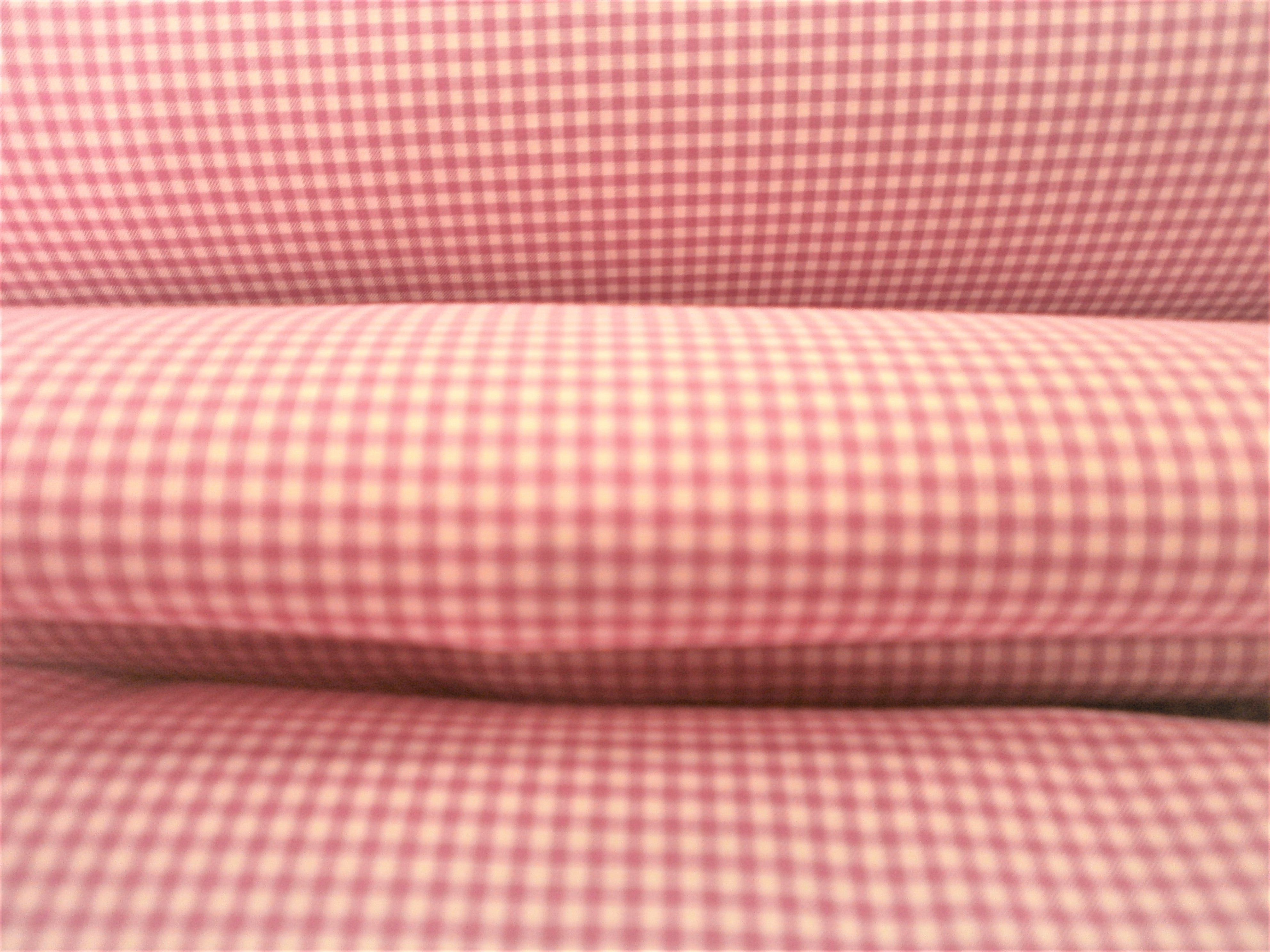 Pink White Check Cotton Shirting