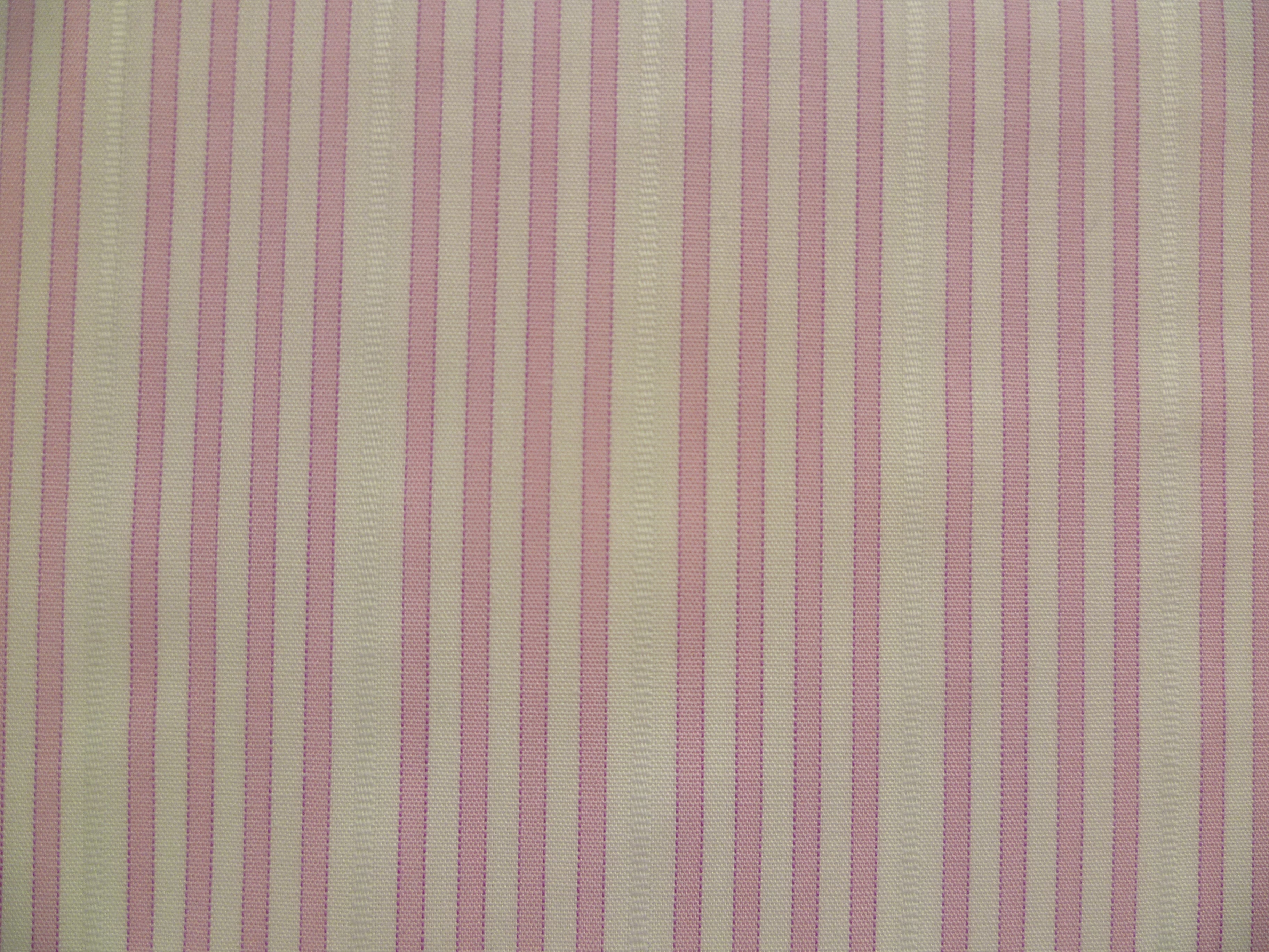 Pink White Stripe Cotton Shirting