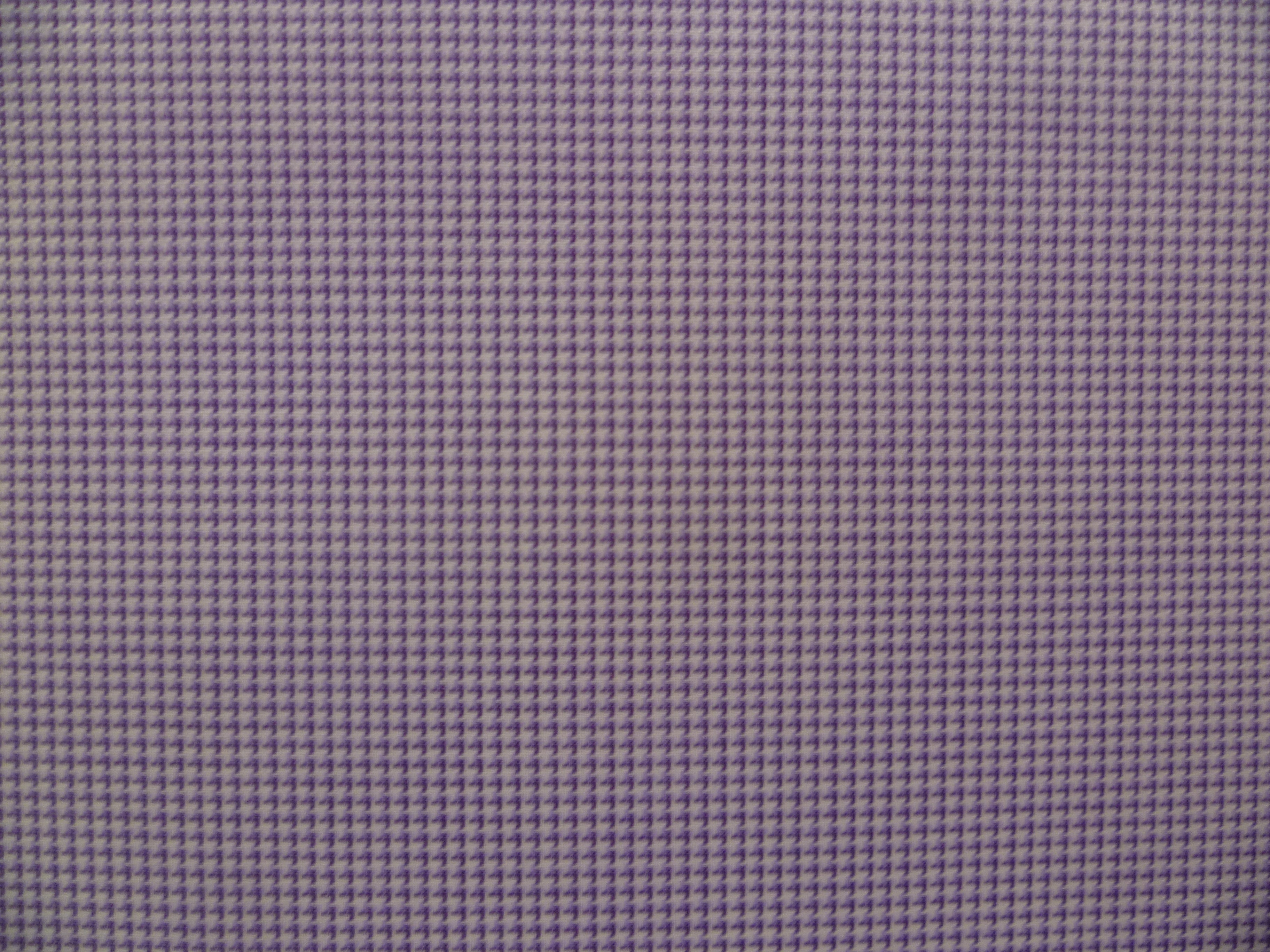 Purple Houndstooth Cotton Dresses Shirting