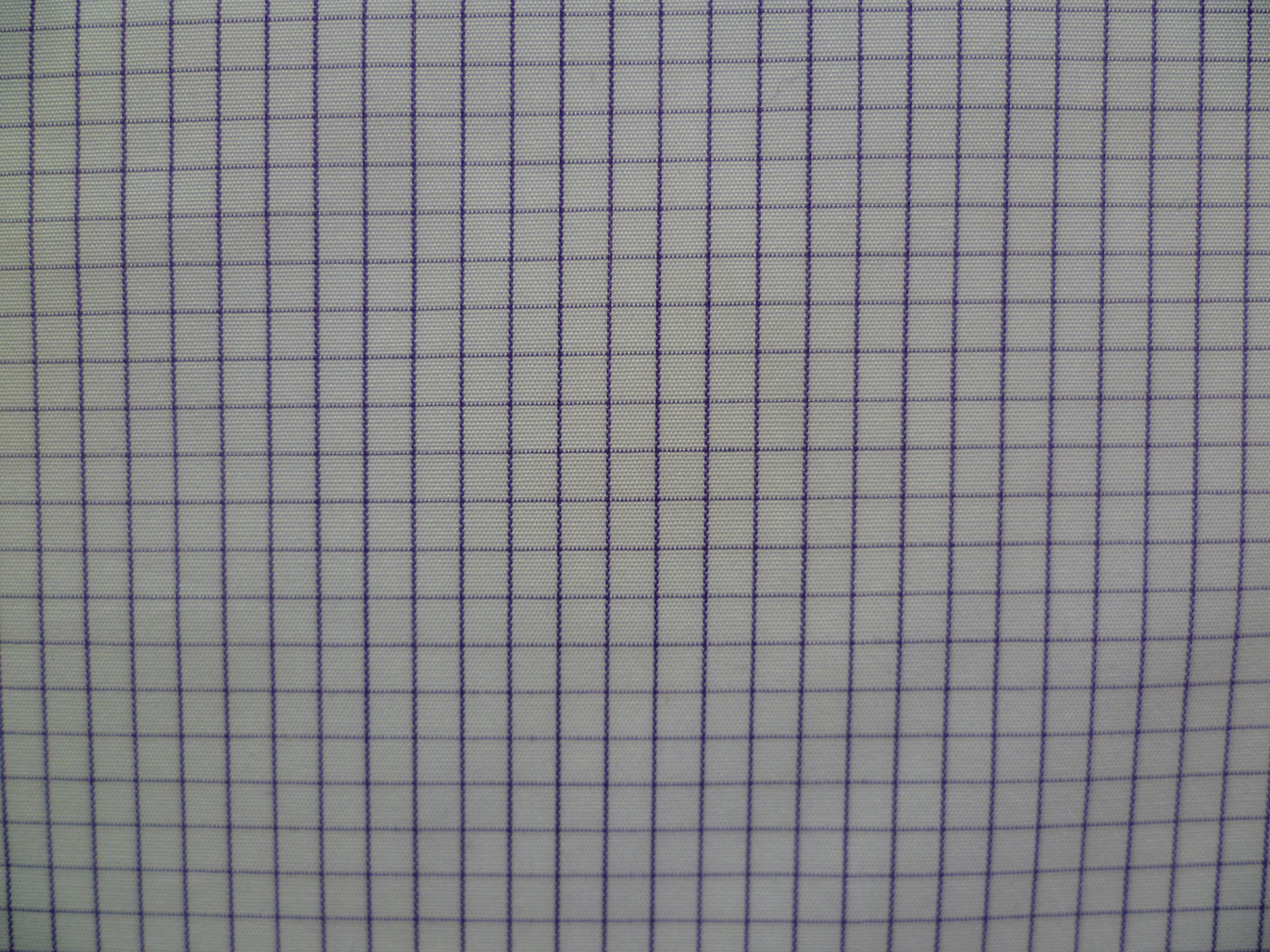 Purple White Check Cotton Shirting