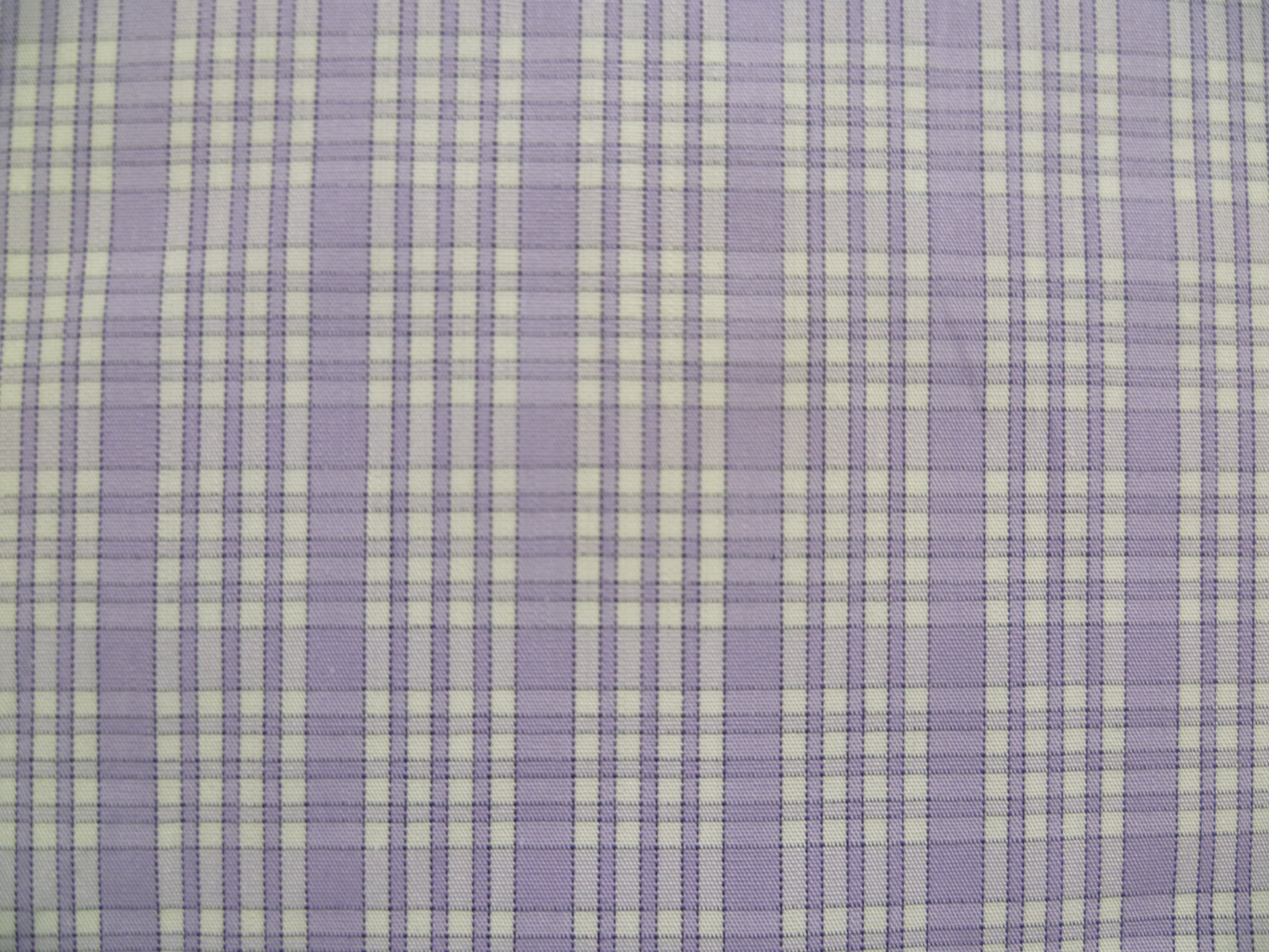 Purple White Plaid Cotton Shirting
