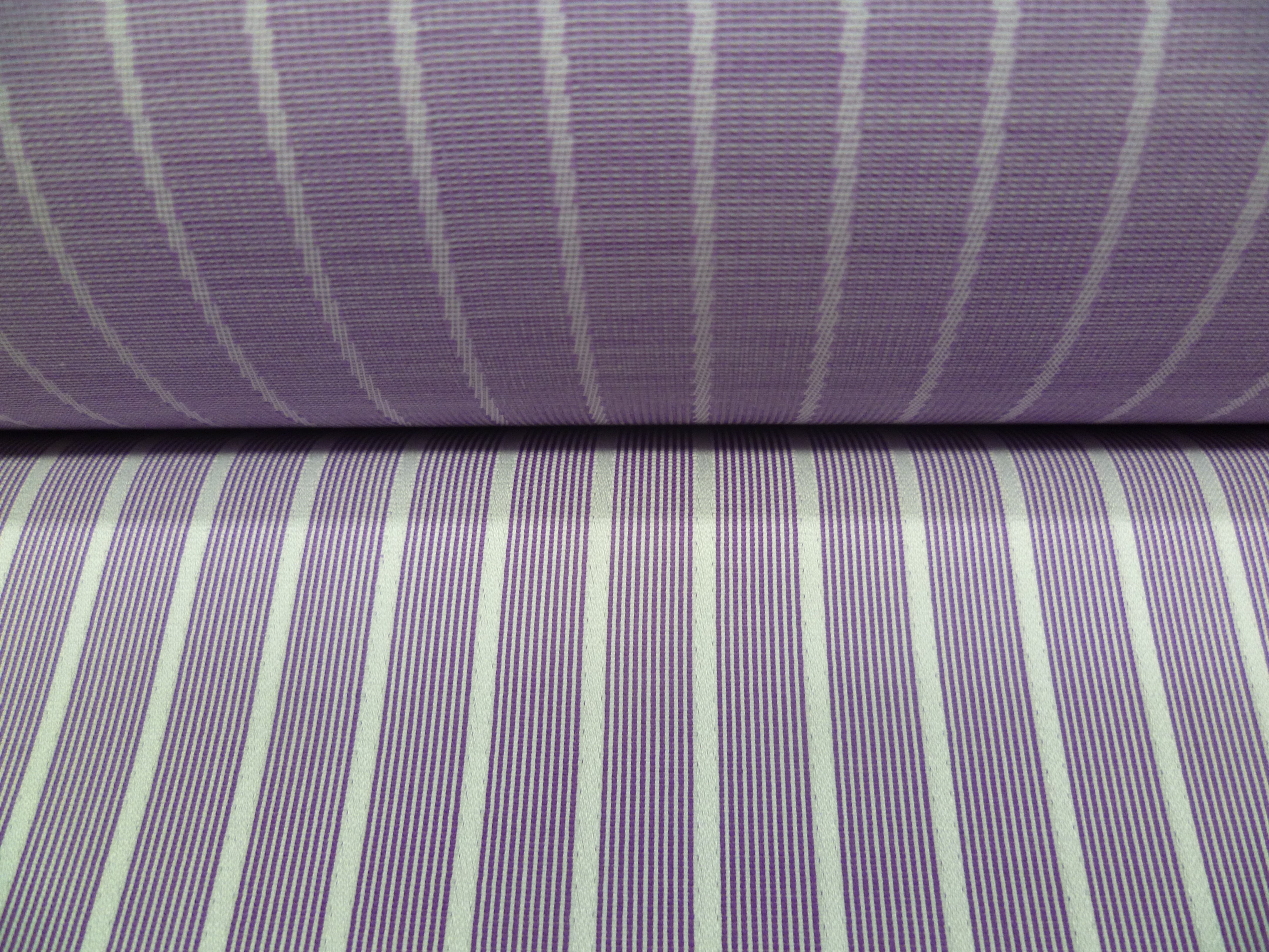 Purple White Stripe Cotton Dresses Shirting