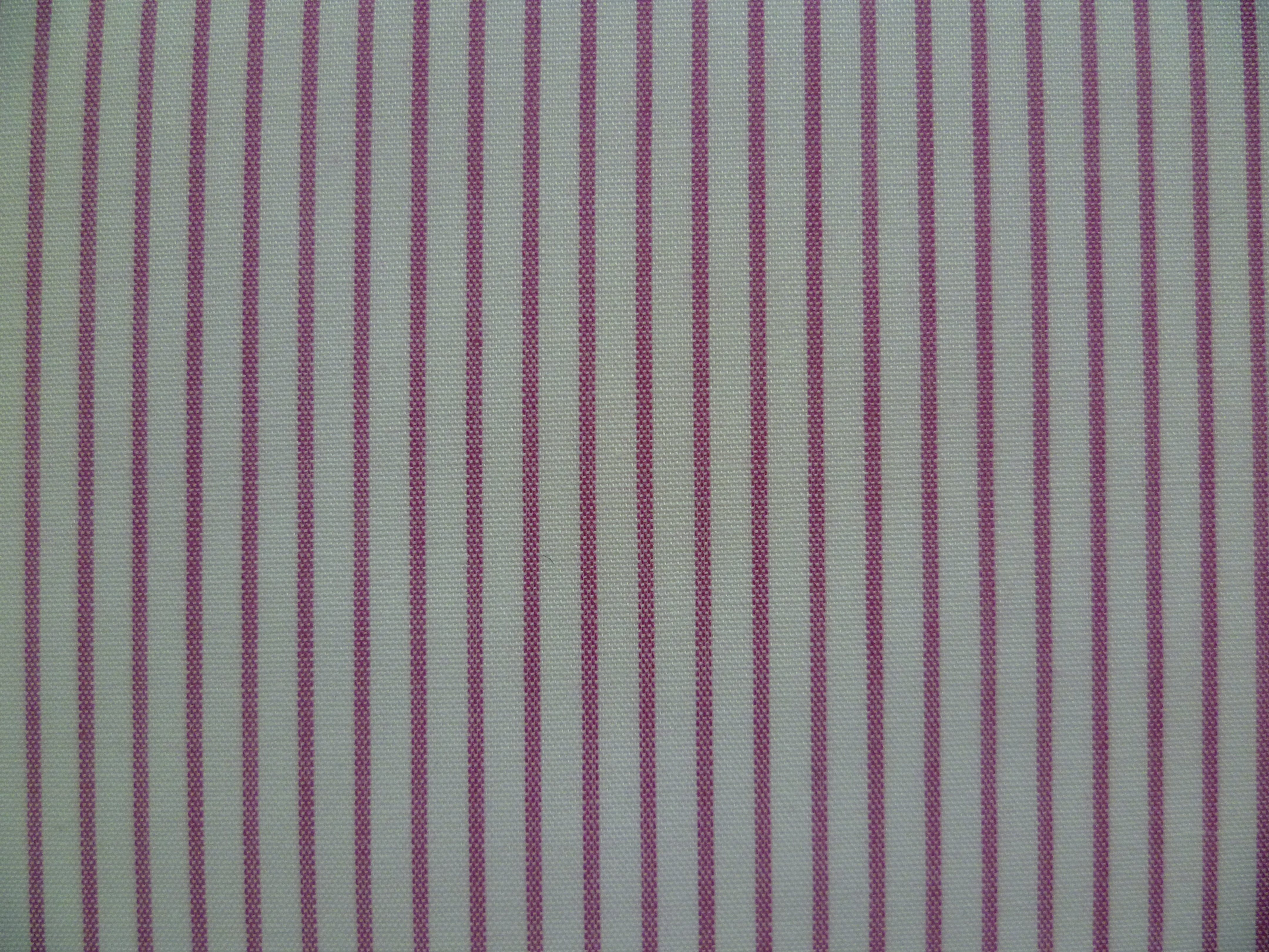 Purple White Stripe Cotton Shirting