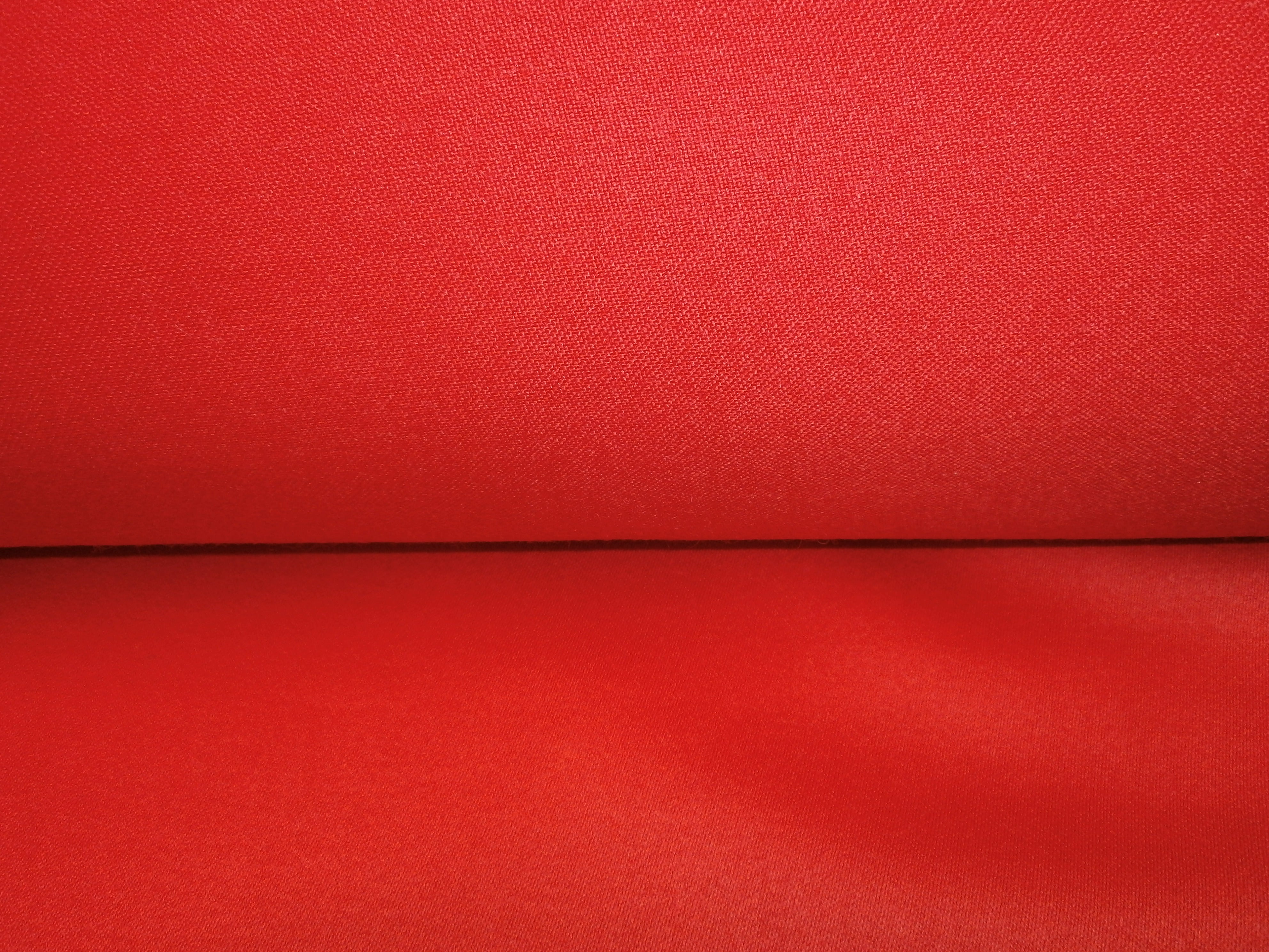Red Plain Wool Coating