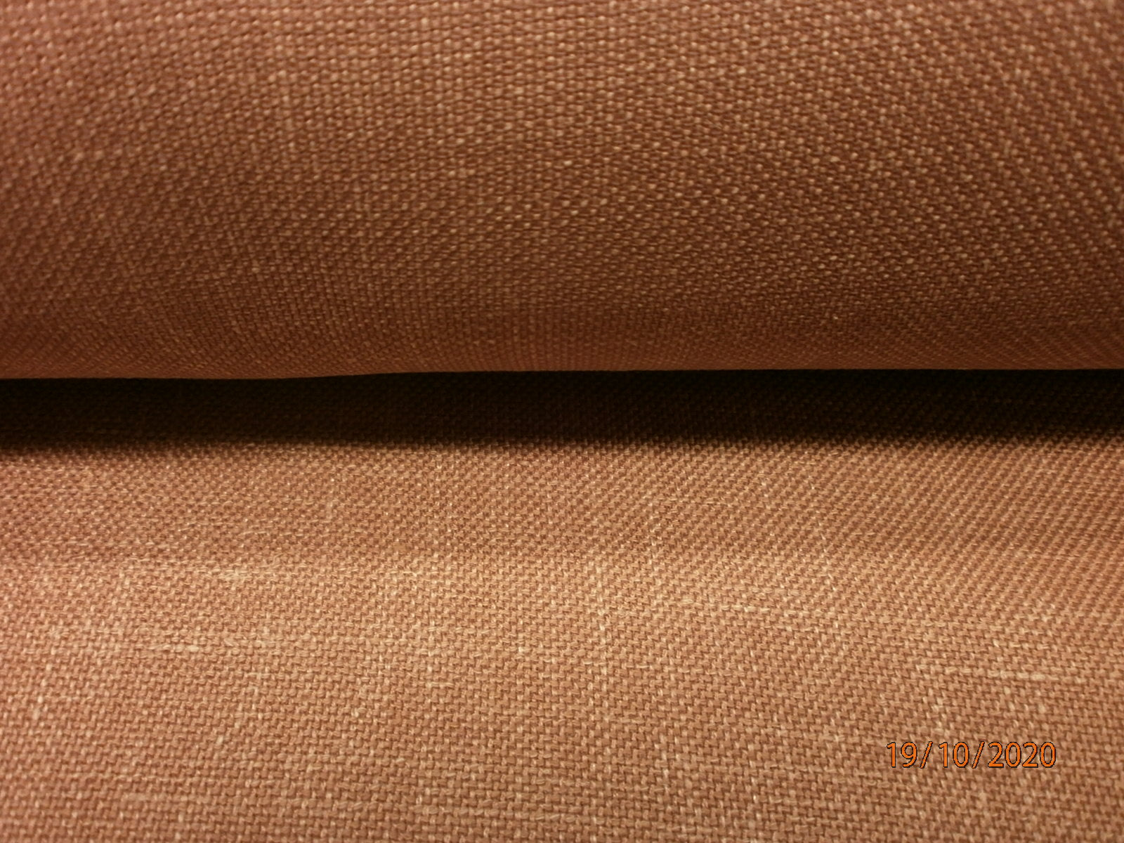 Salmon Orange Plain Silk Linen Blazer Suiting