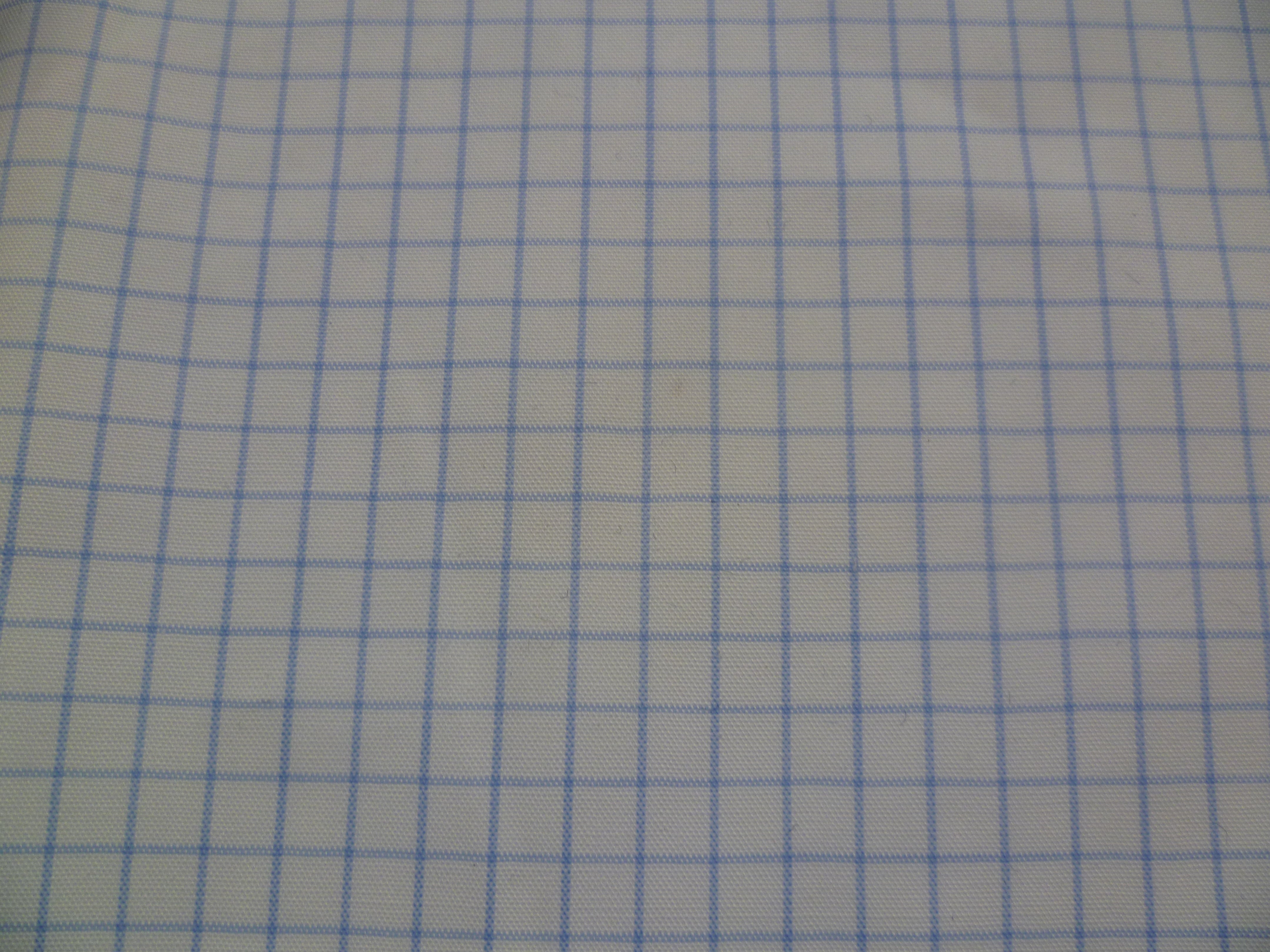Sky Blue White Check Cotton Dresses Shirting