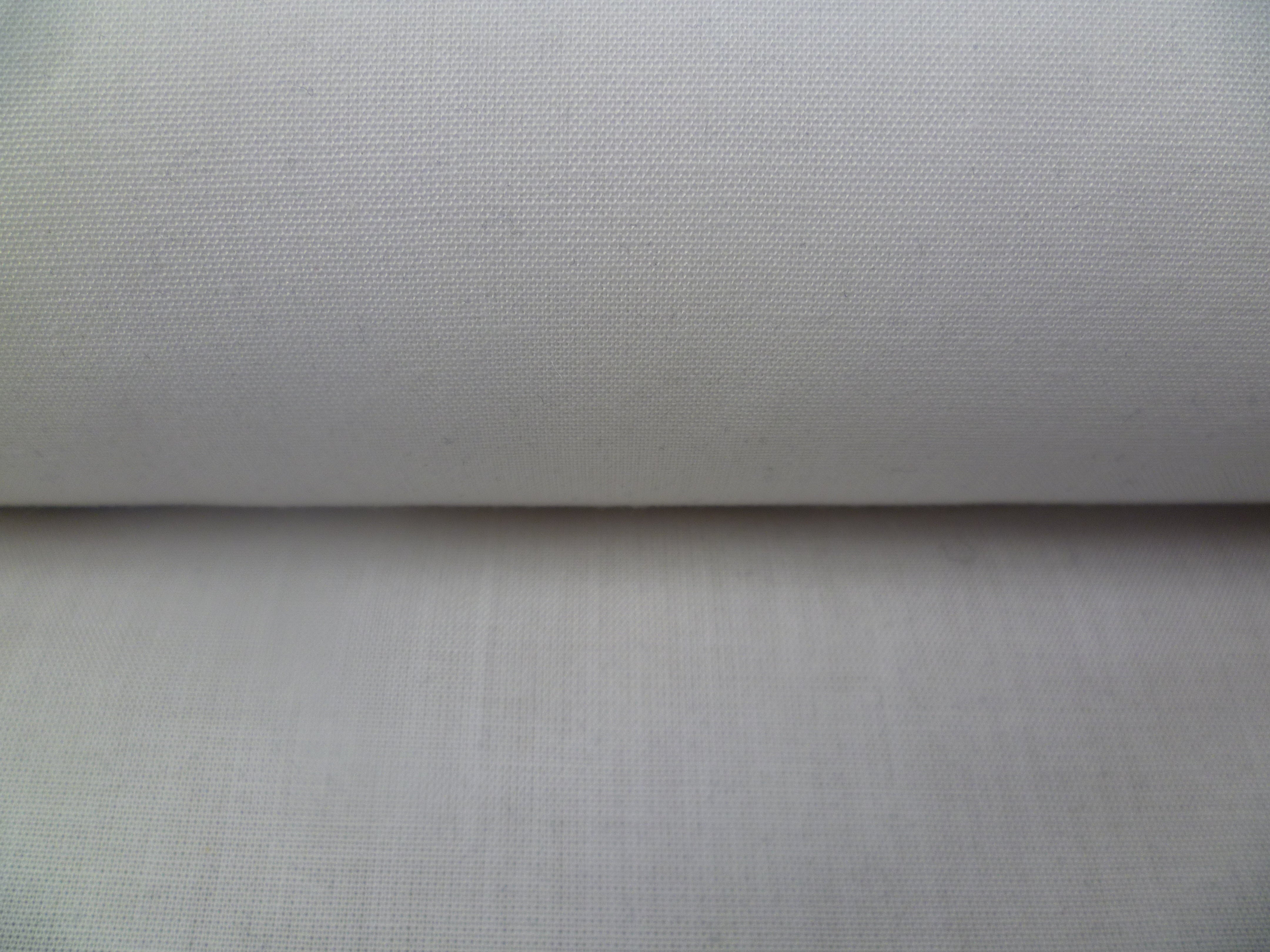 Snow White Plain Cotton Polyester Shirting Accessories
