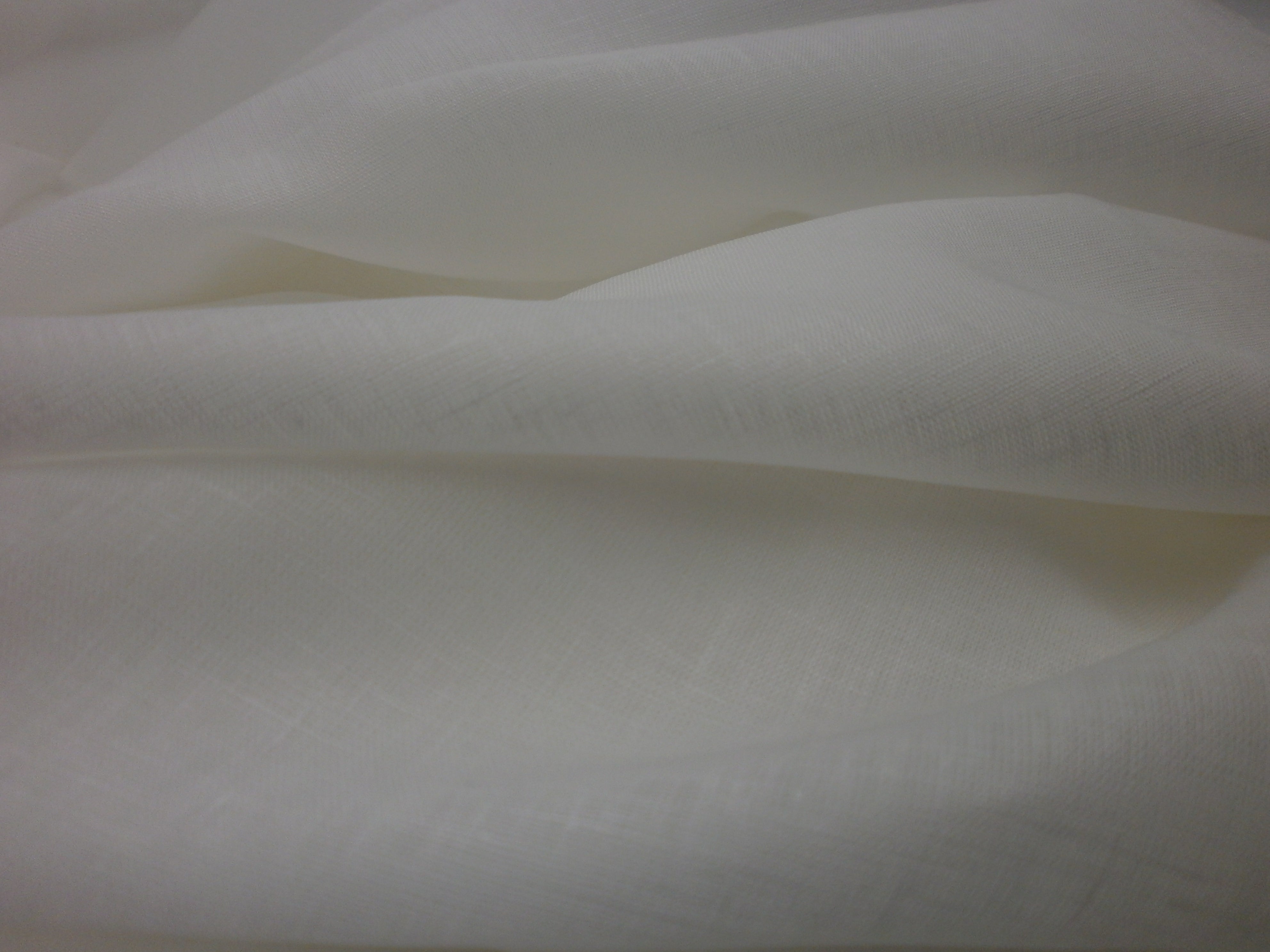 White Plain Linen Dresses Shirting