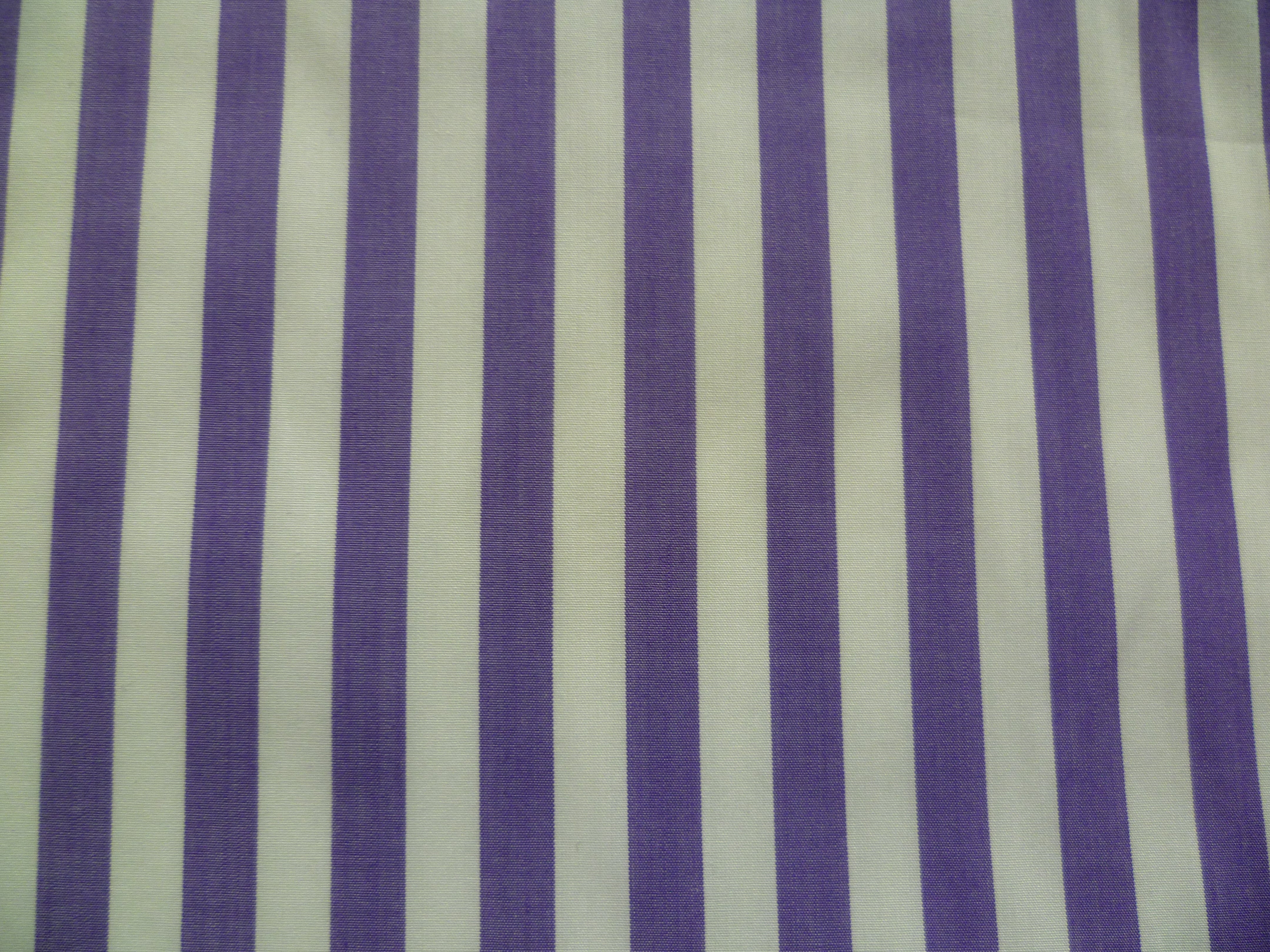 White Purple Bold Stripe Cotton Shirting