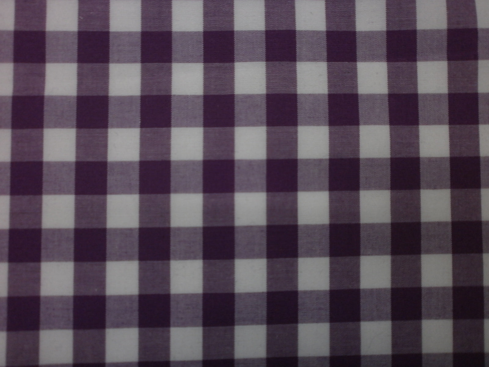White Purple Check Cotton Dresses Shirting