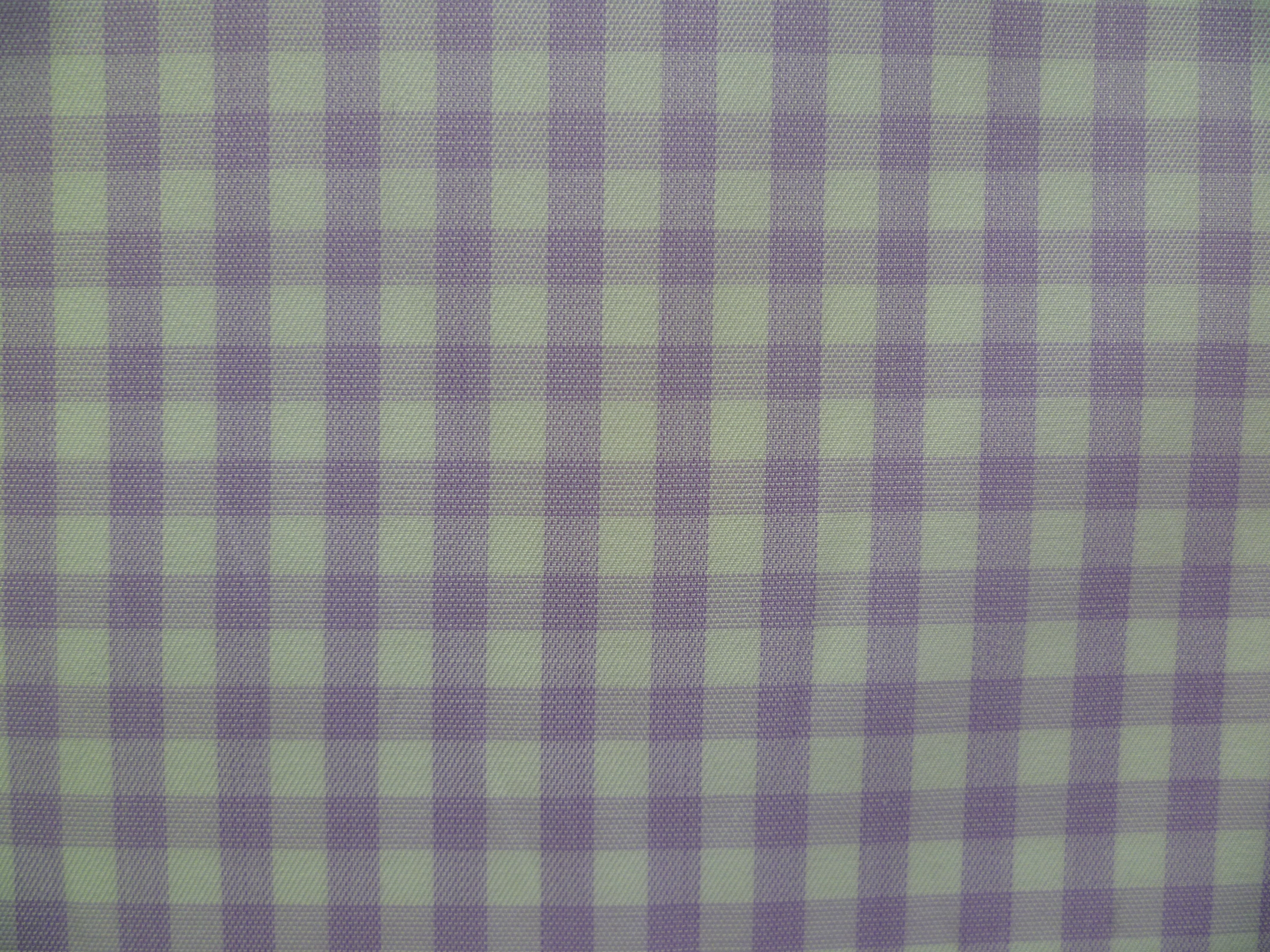 White Purple Check Cotton Dresses Shirting